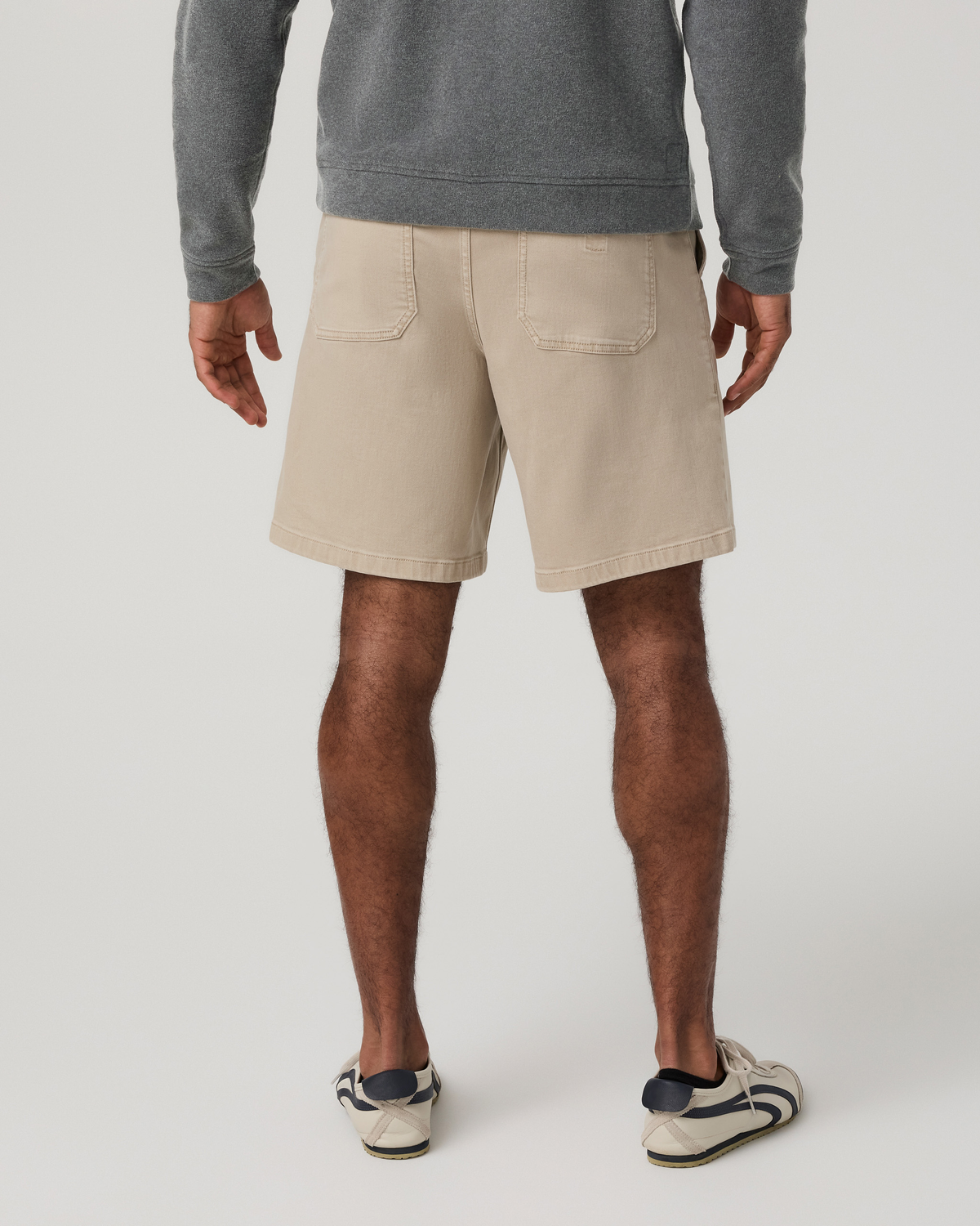 Benton Twill Elastic Waist Short 8" | Limestone