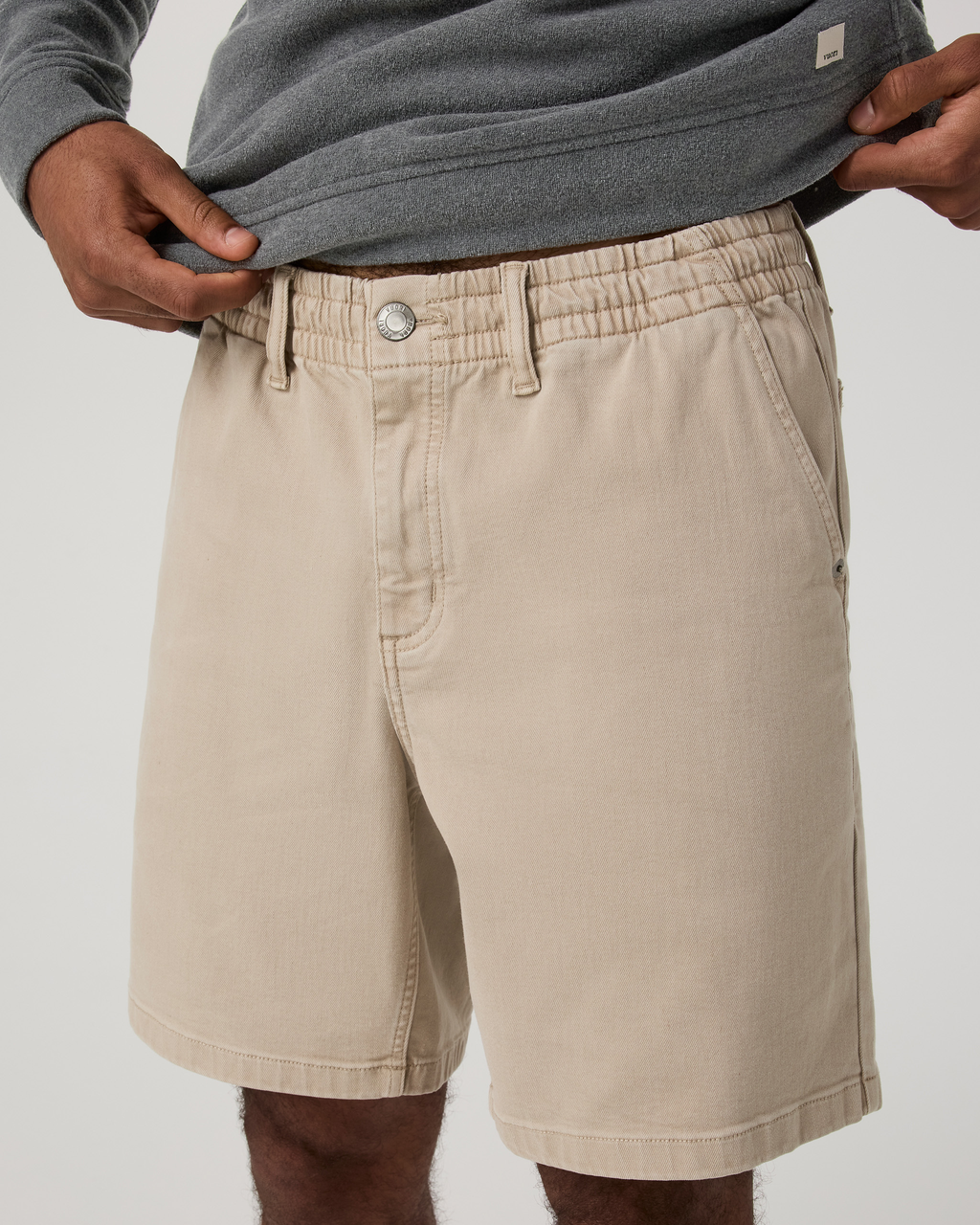 Benton Twill Elastic Waist Short 8" | Ink