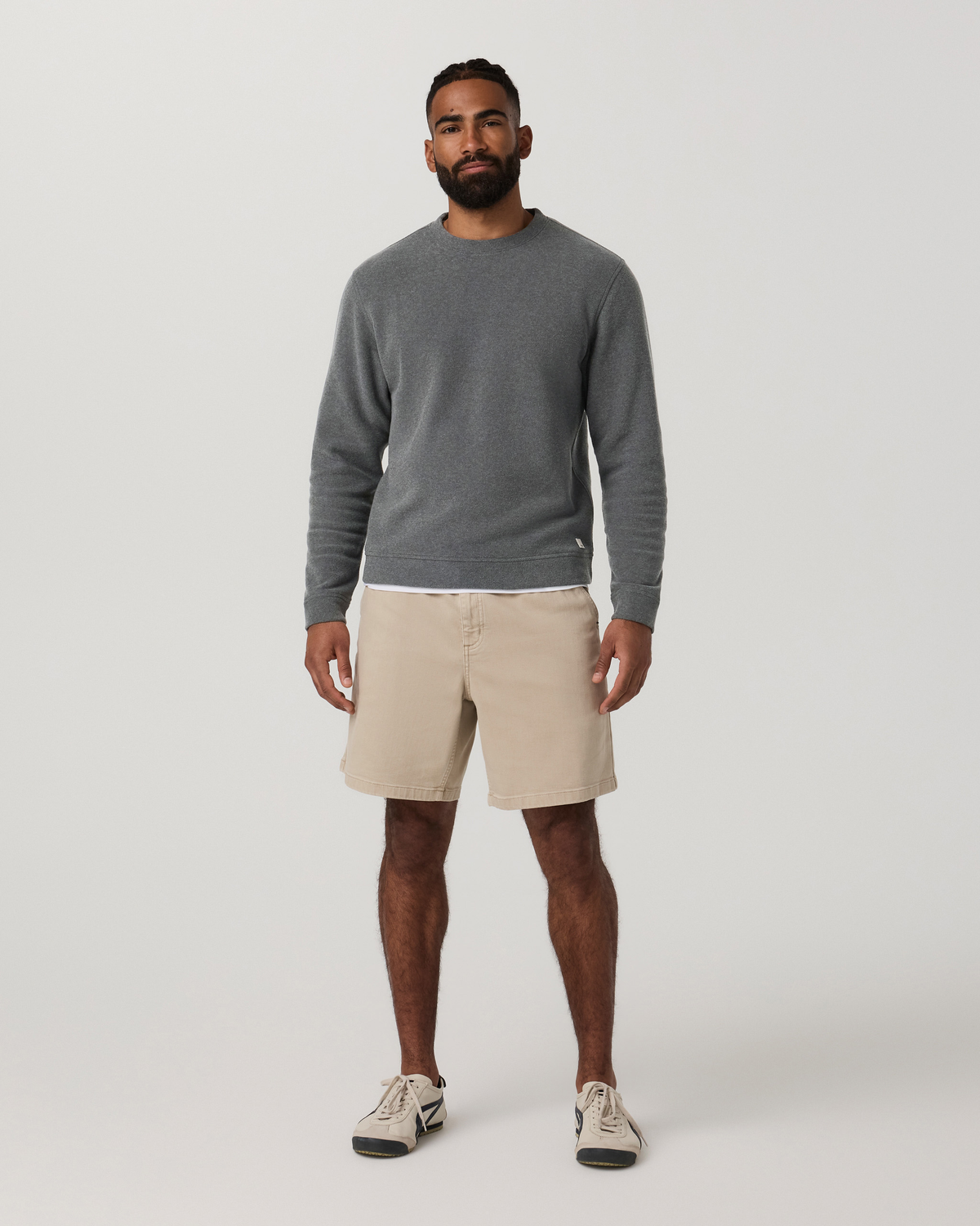 Benton Twill Elastic Waist Short 8" | Ink