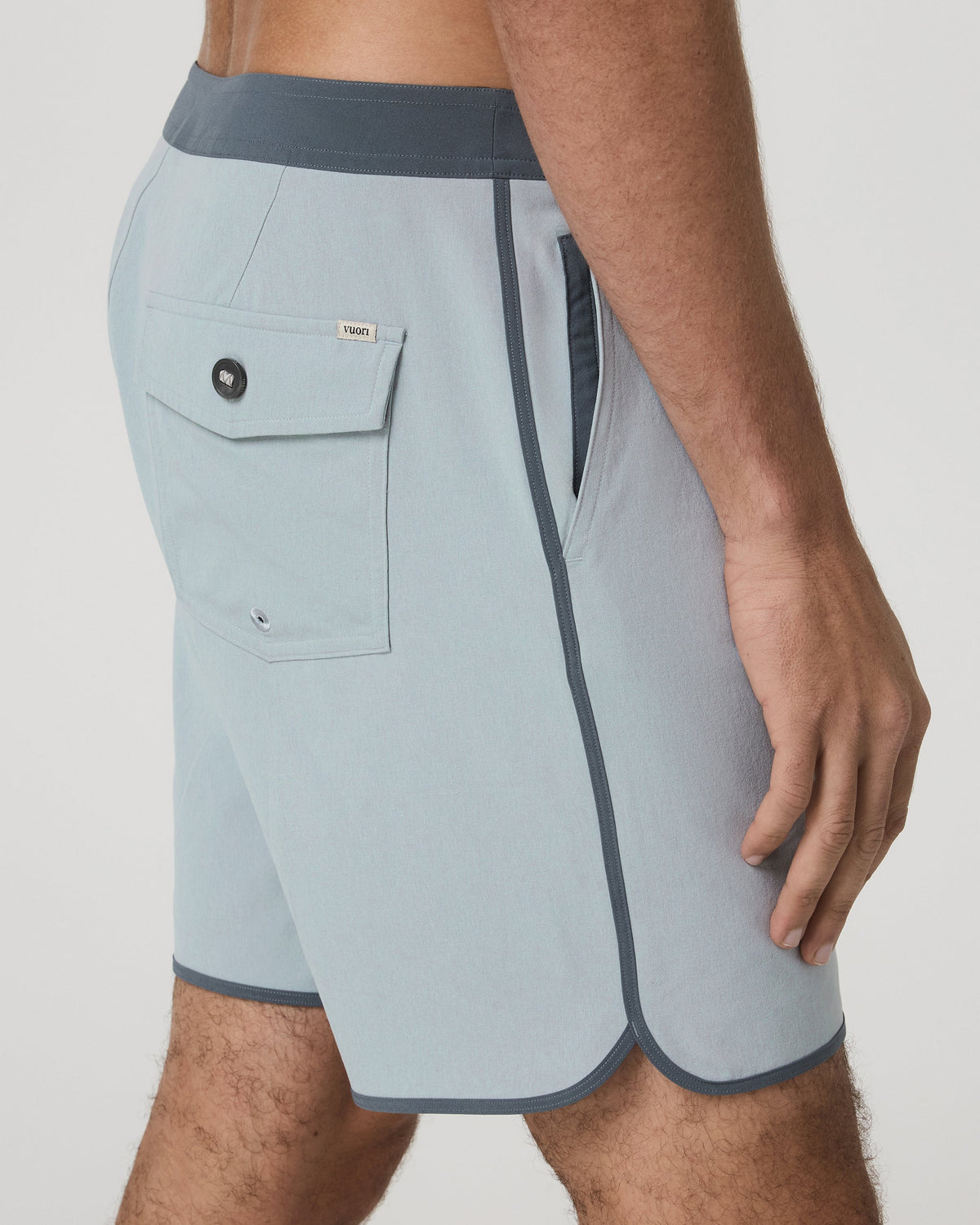 Cruise Boardshort 7" | Blue Haze Linen Texture
