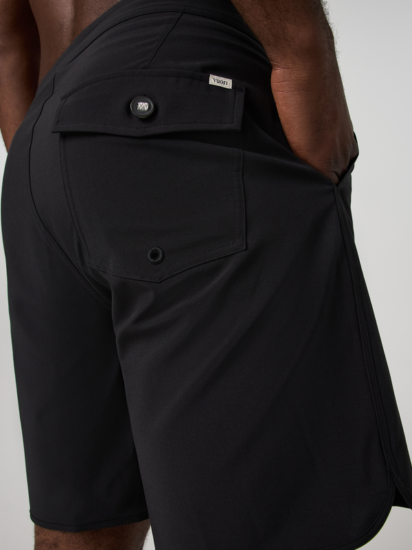 Cruise Boardshort 5" | Black Solid Waistband