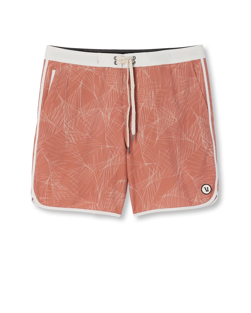 Cruise Boardshort 7" | Vintage Red Palm Shadow