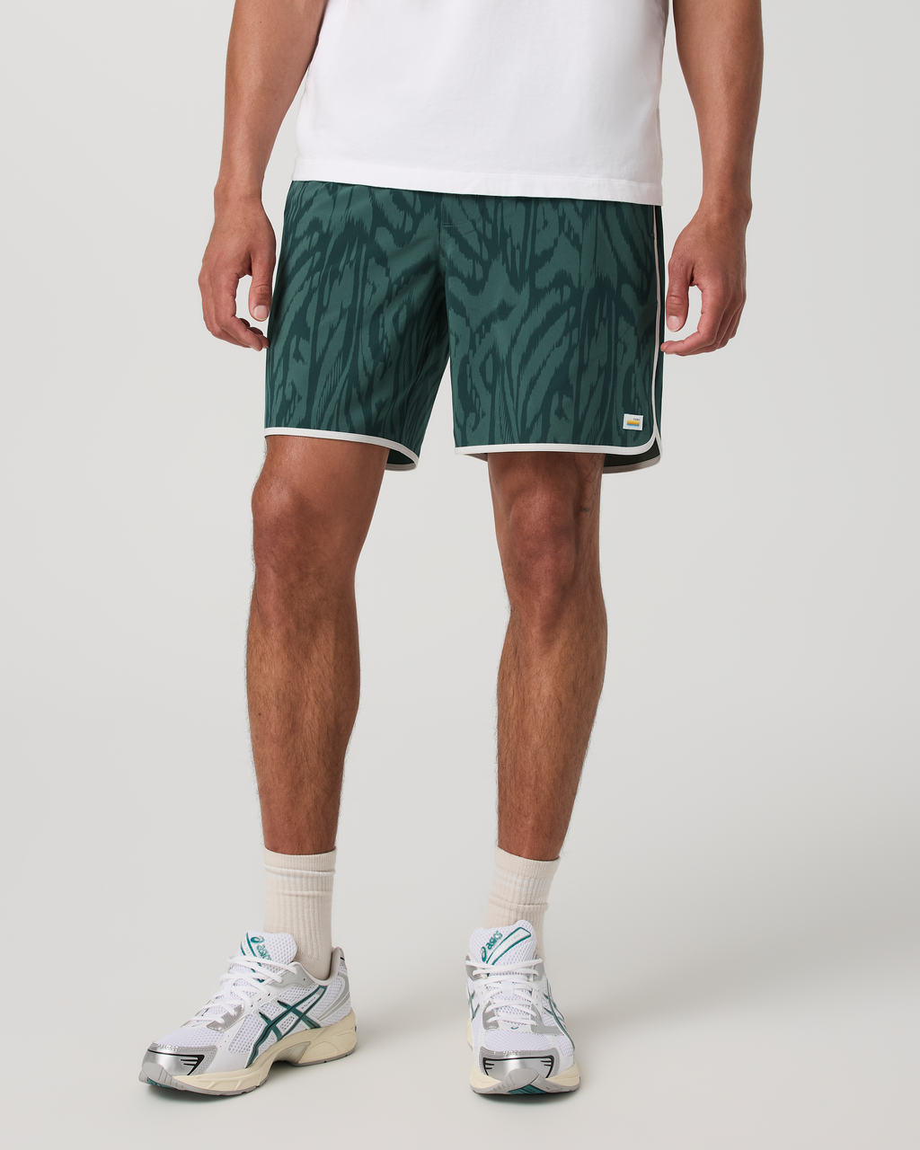Banks Short Unlined 7" | Dark Pewter Slub Stripe