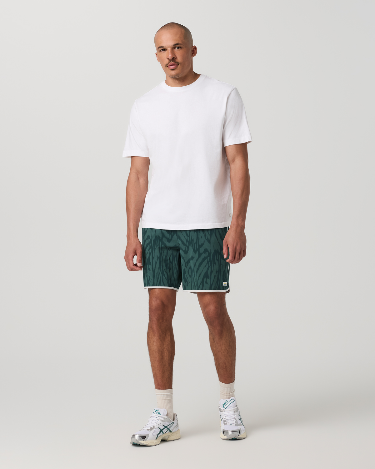 Banks Short Unlined 7" | Dark Pewter Slub Stripe