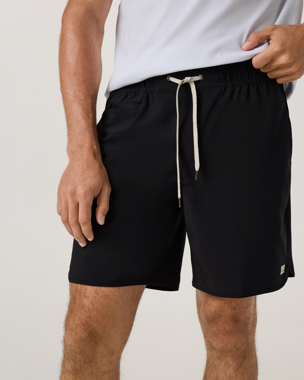 Banks Short Unlined 7" | Azure Linen Texture