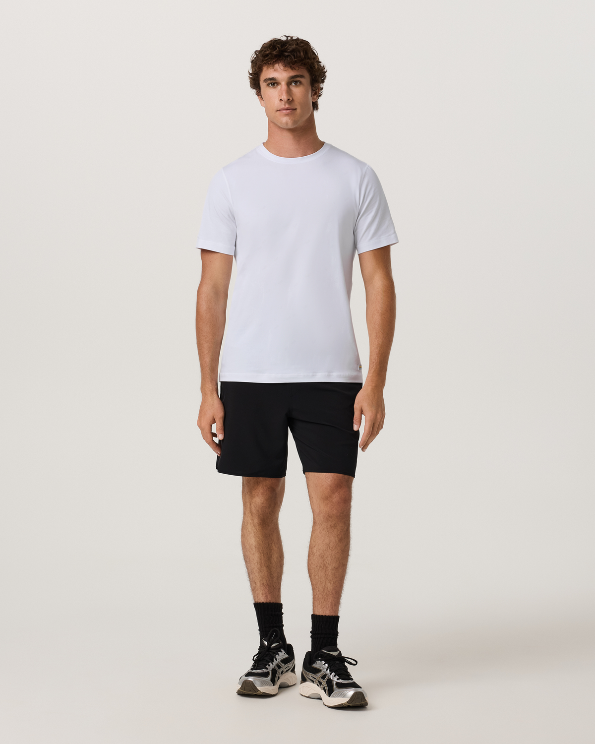 Banks Short Unlined 7" | Azure Linen Texture