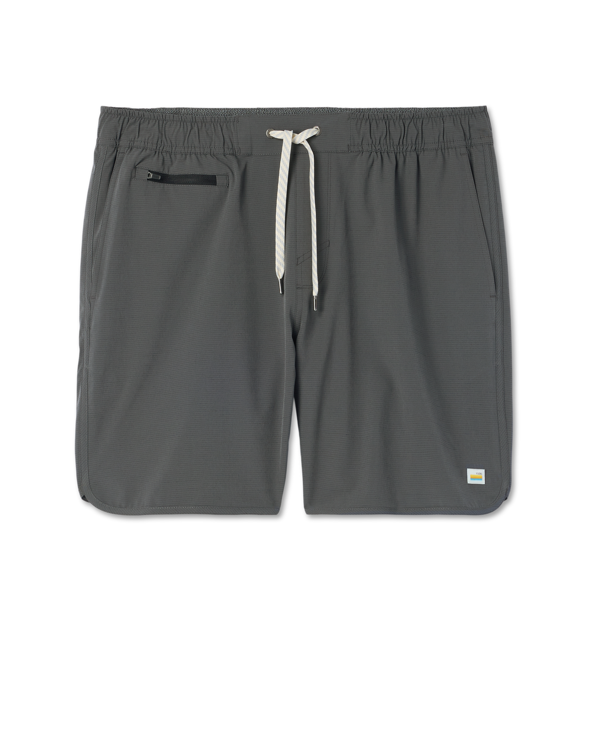 Banks Short Unlined 7" | Sky Grey Linen Texture