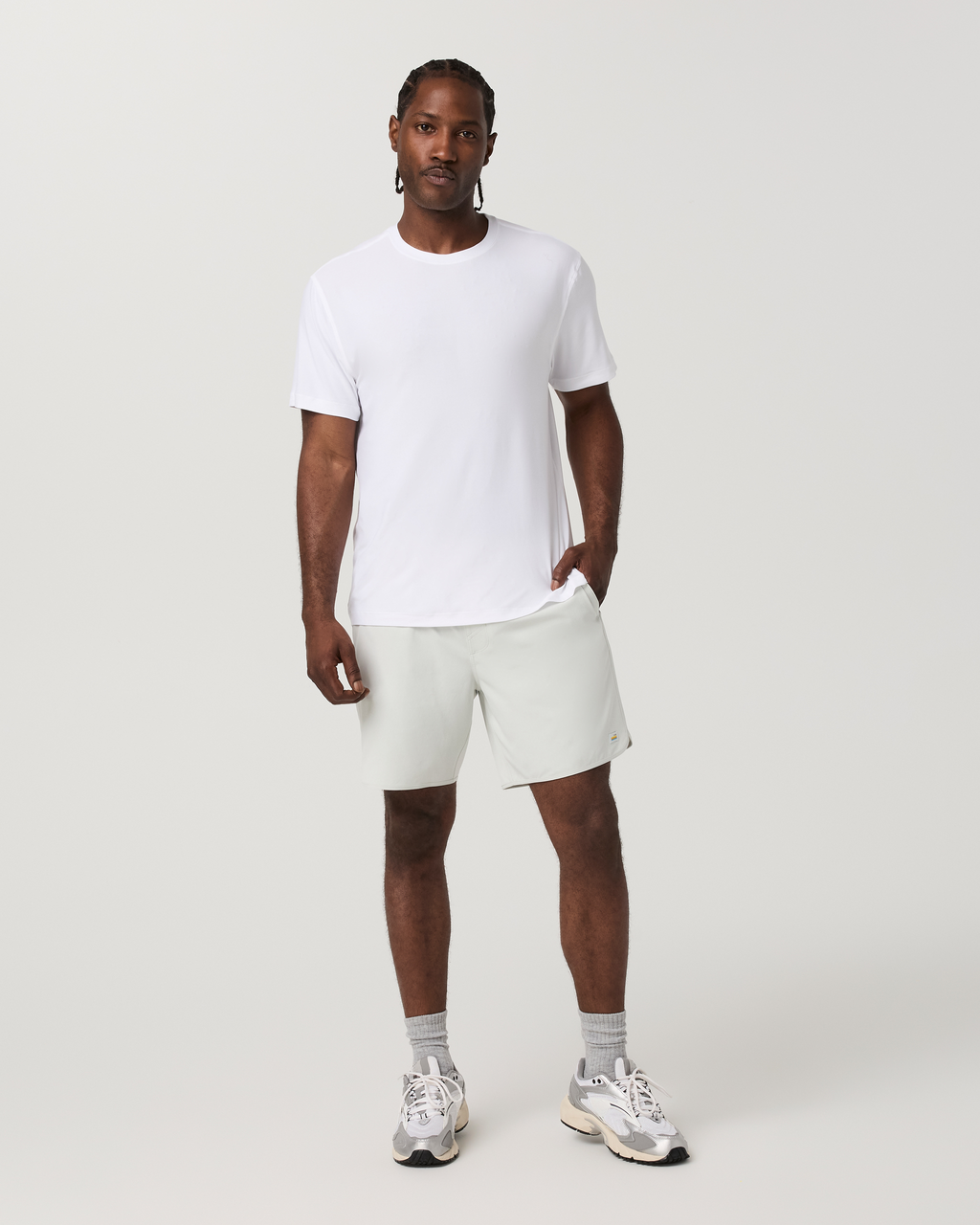 Banks Short Unlined 7" | Breeze Linen Texture