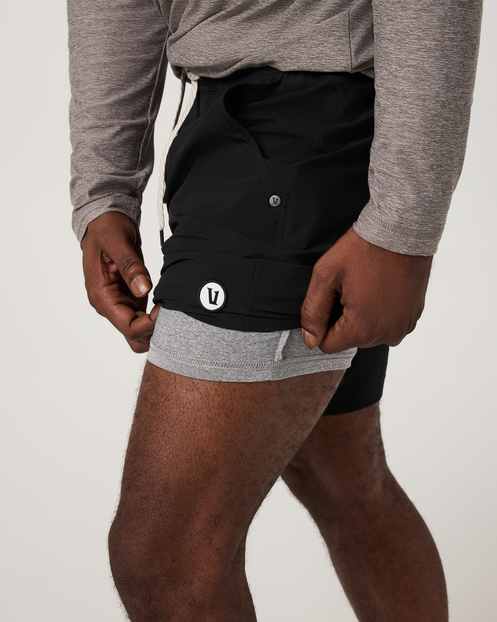 Kore Short Lined 7" | Sky Grey