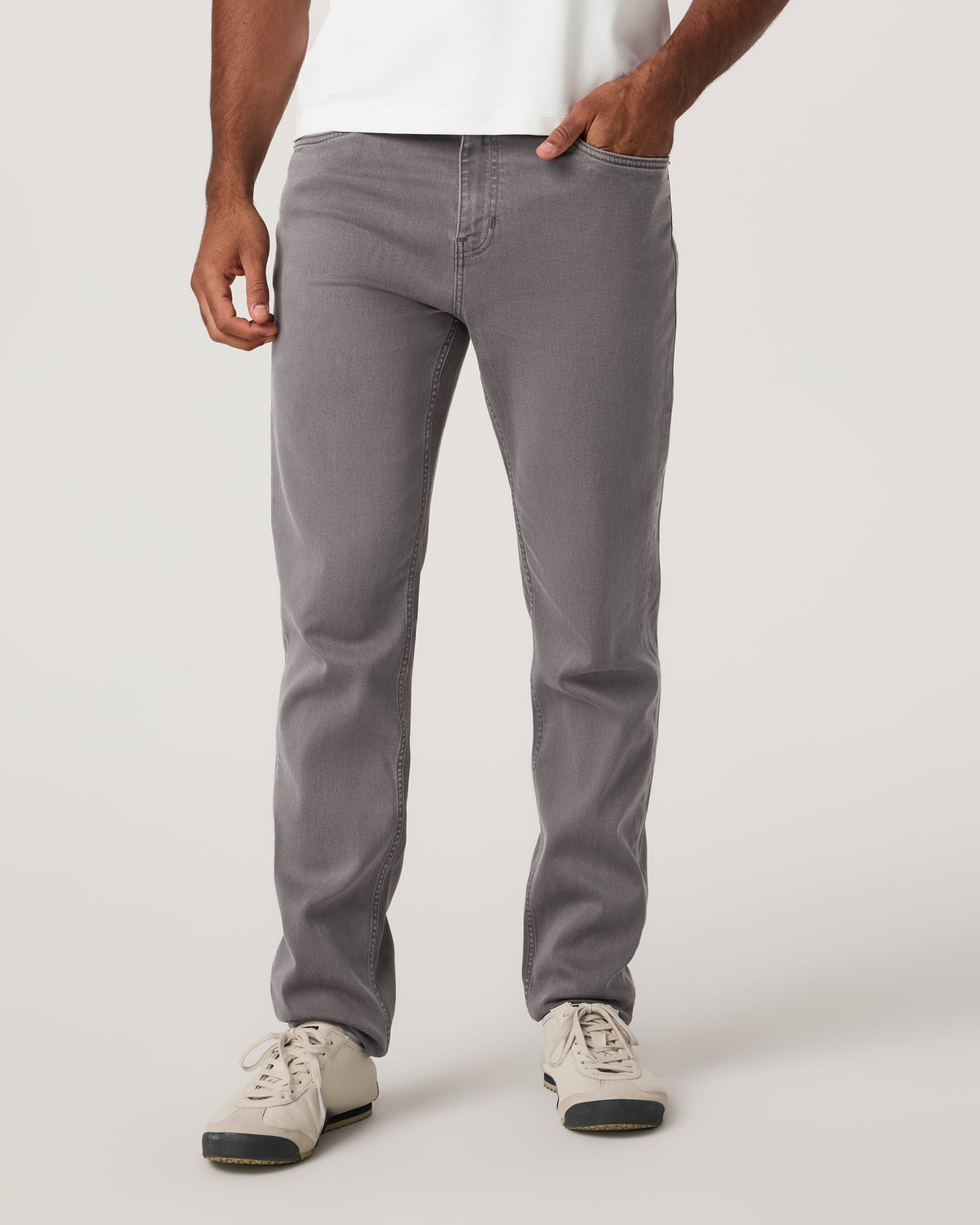 Benton Stretch Twill Pant Athletic Slim Fit 32" | Smokey Taupe