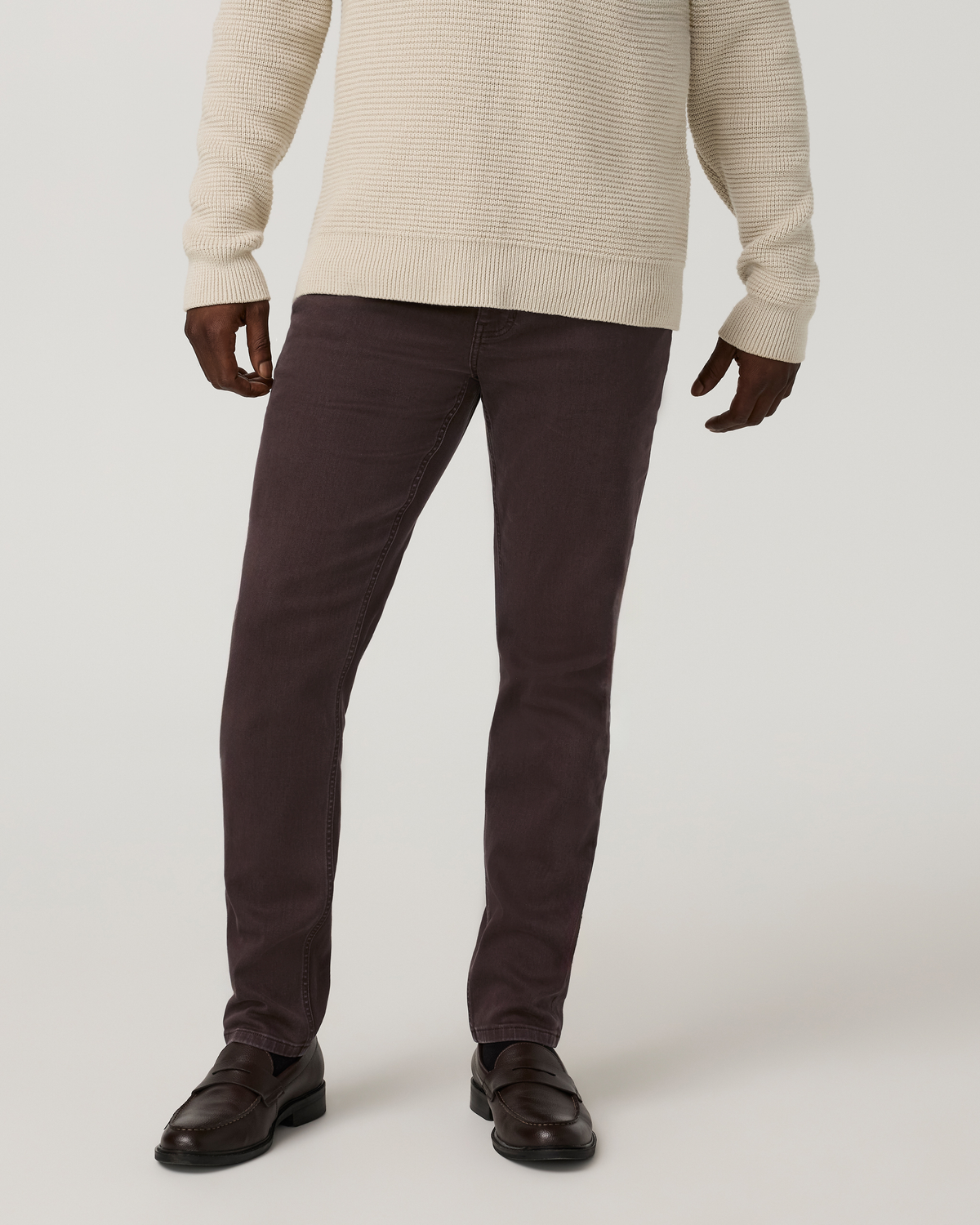 Benton Stretch Twill Pant Athletic Slim Fit 30" | French Roast