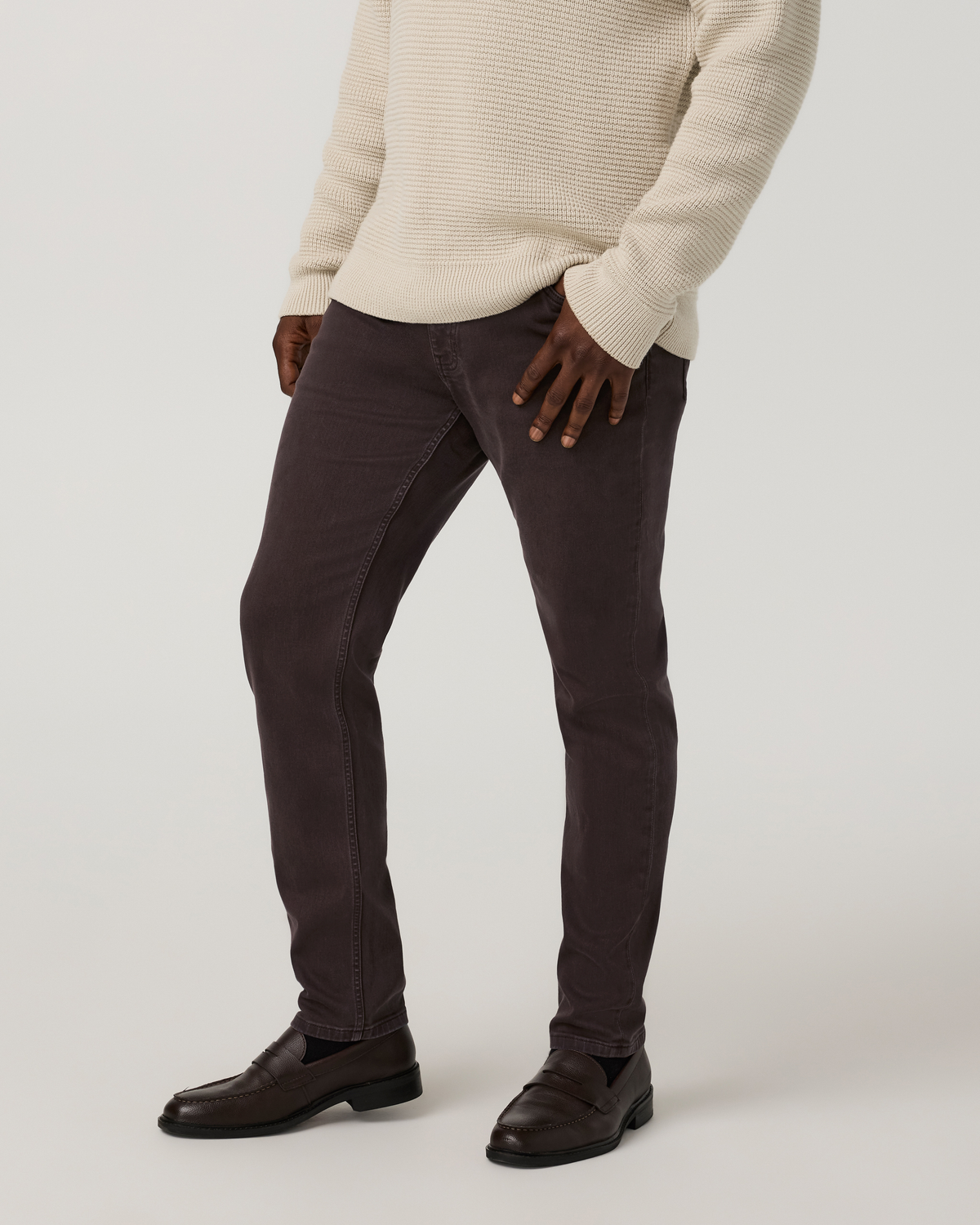 Benton Stretch Twill Pant Athletic Slim Fit 30" | French Roast