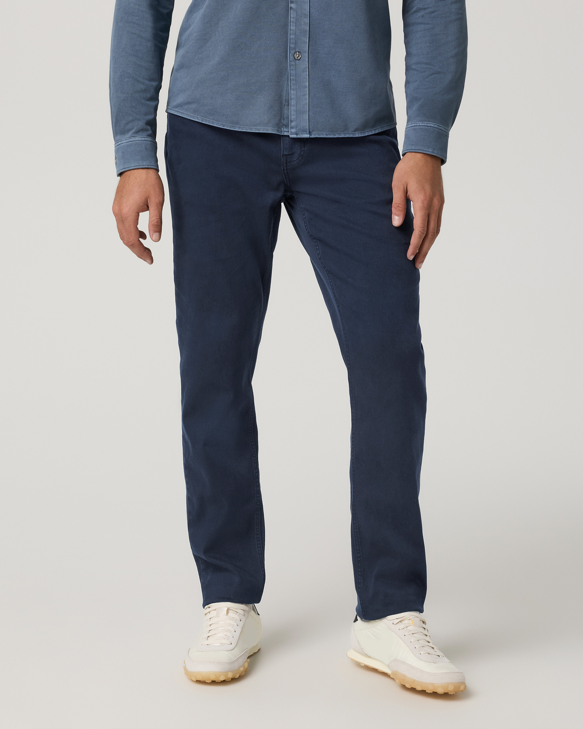 Benton Stretch Twill Pant Athletic Slim Fit 30" | Cavern Grey