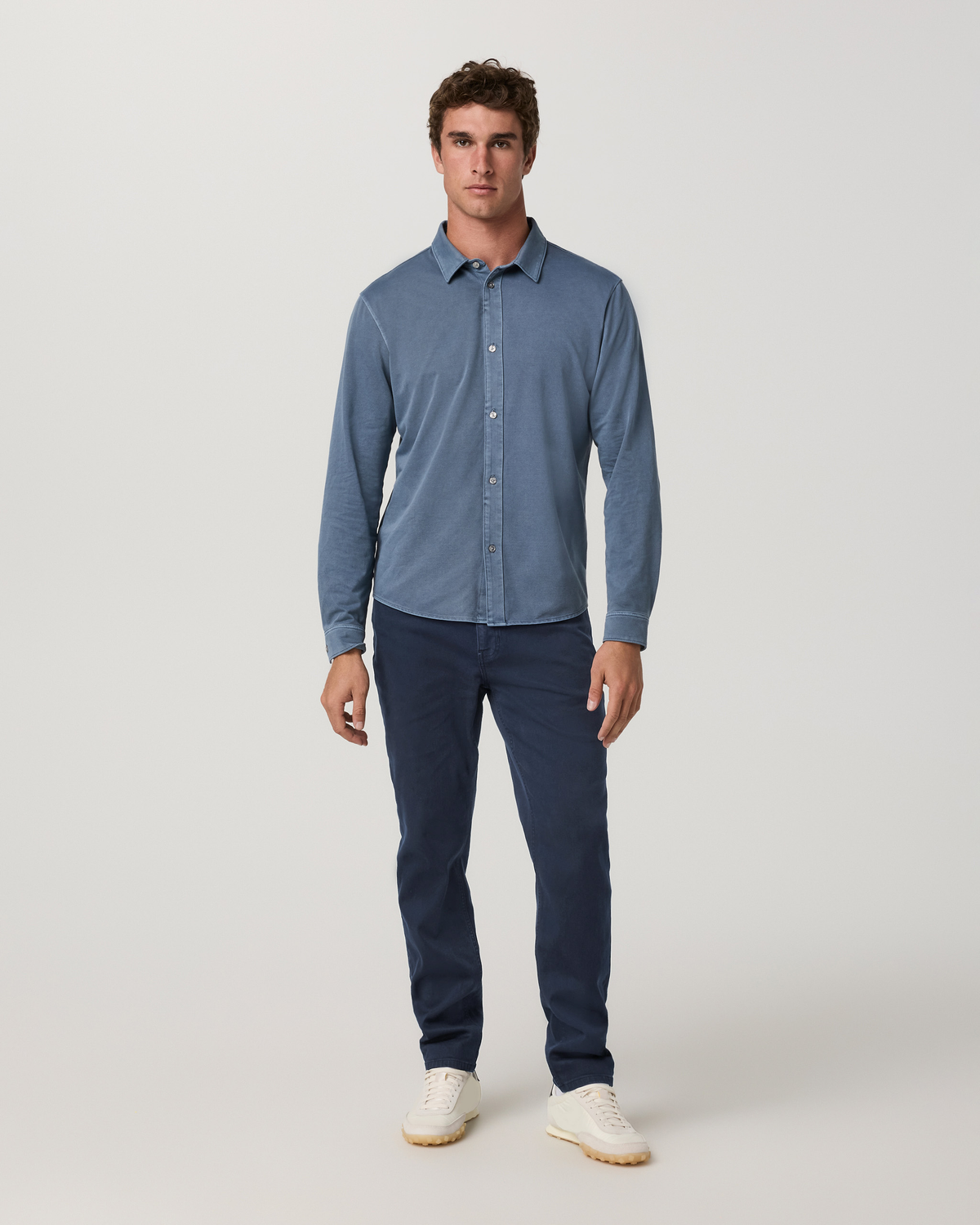 Benton Stretch Twill Pant Athletic Slim Fit 32" | Cavern Grey