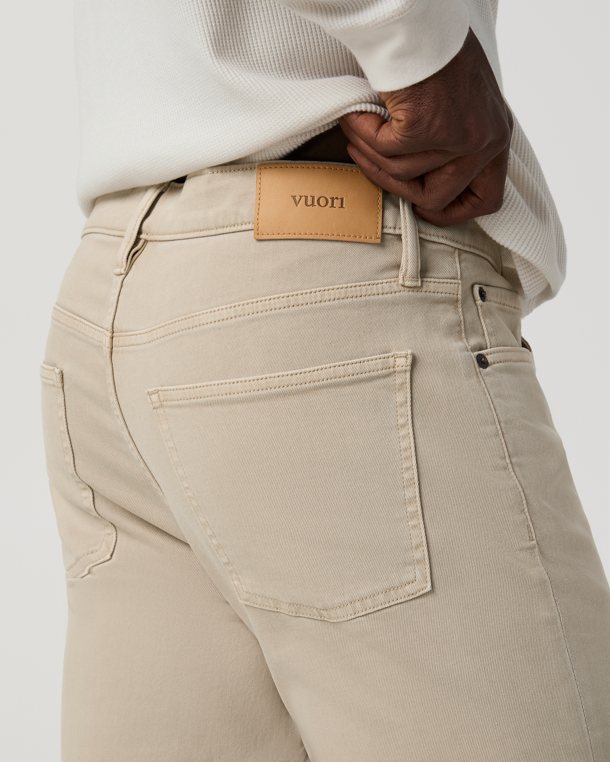 Benton Stretch Twill Pant Athletic Slim Fit 30" | Limestone