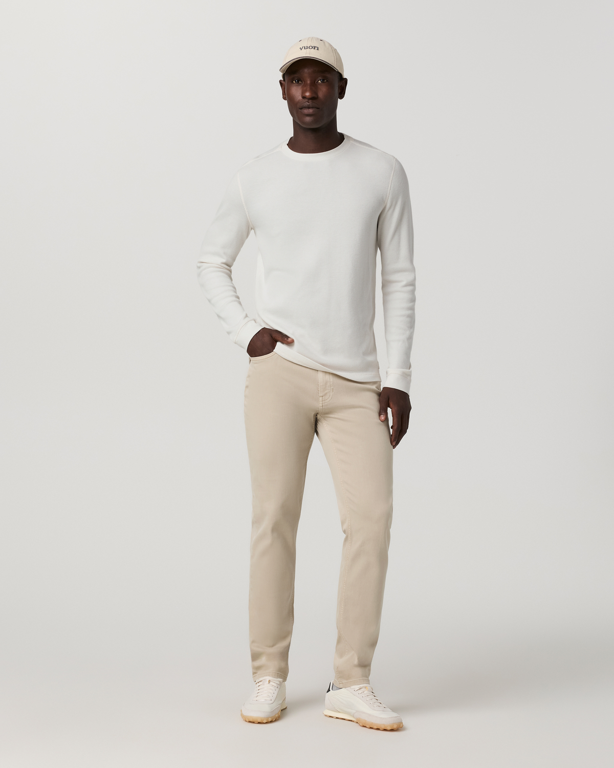 Benton Stretch Twill Pant Athletic Slim Fit 32" | Limestone
