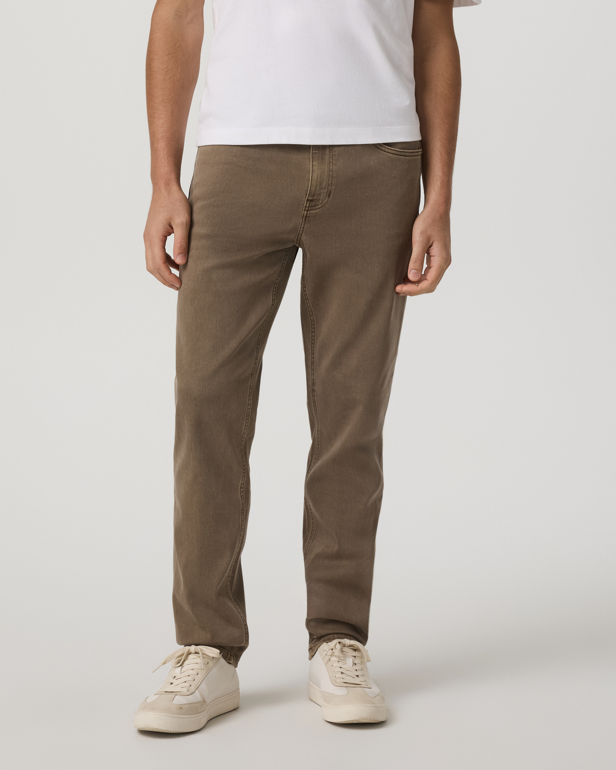 Benton Stretch Twill Pant Athletic Slim Fit 30" | Peppercorn