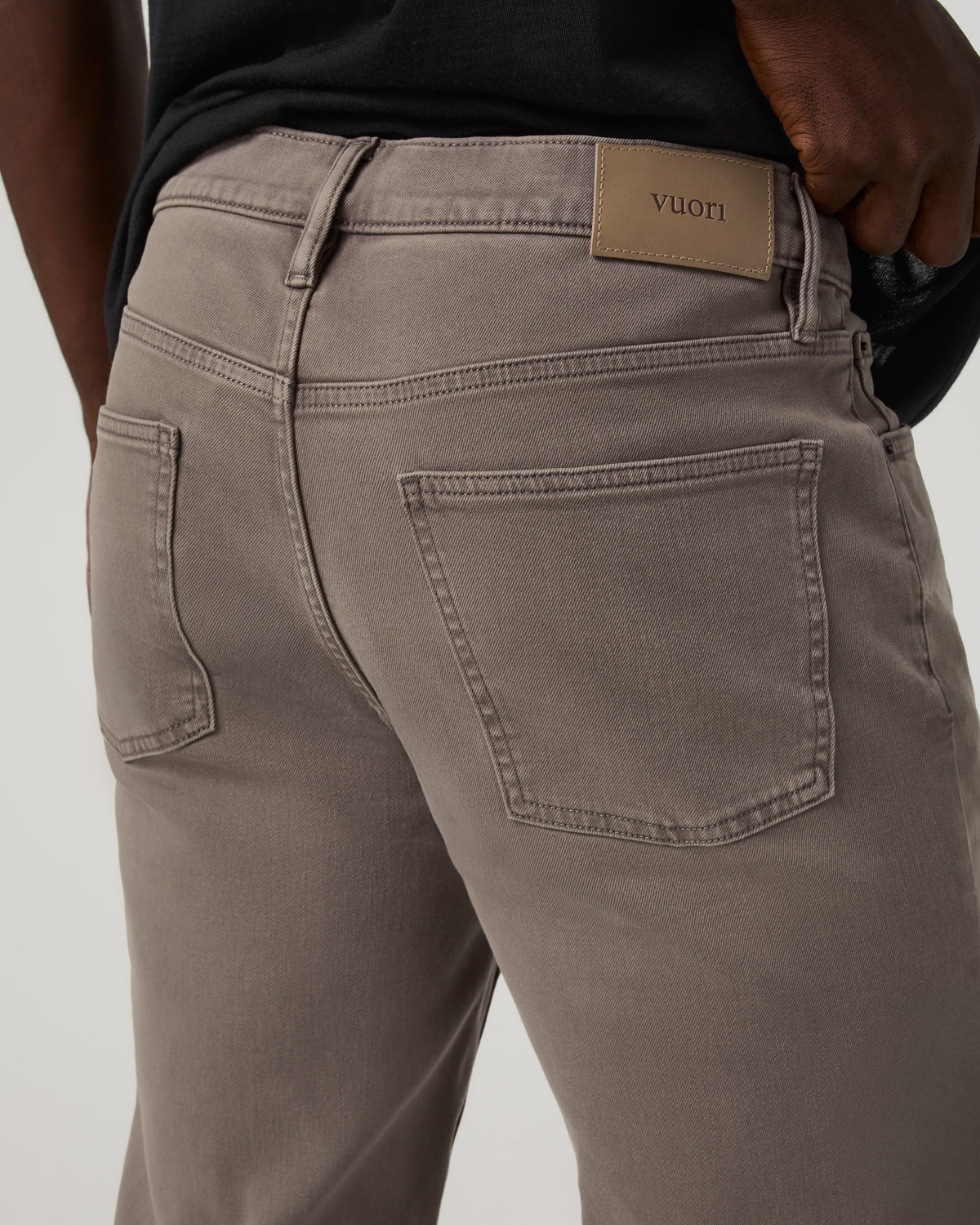 Benton Stretch Twill Pant Athletic Slim Fit 32" | Cavern Grey