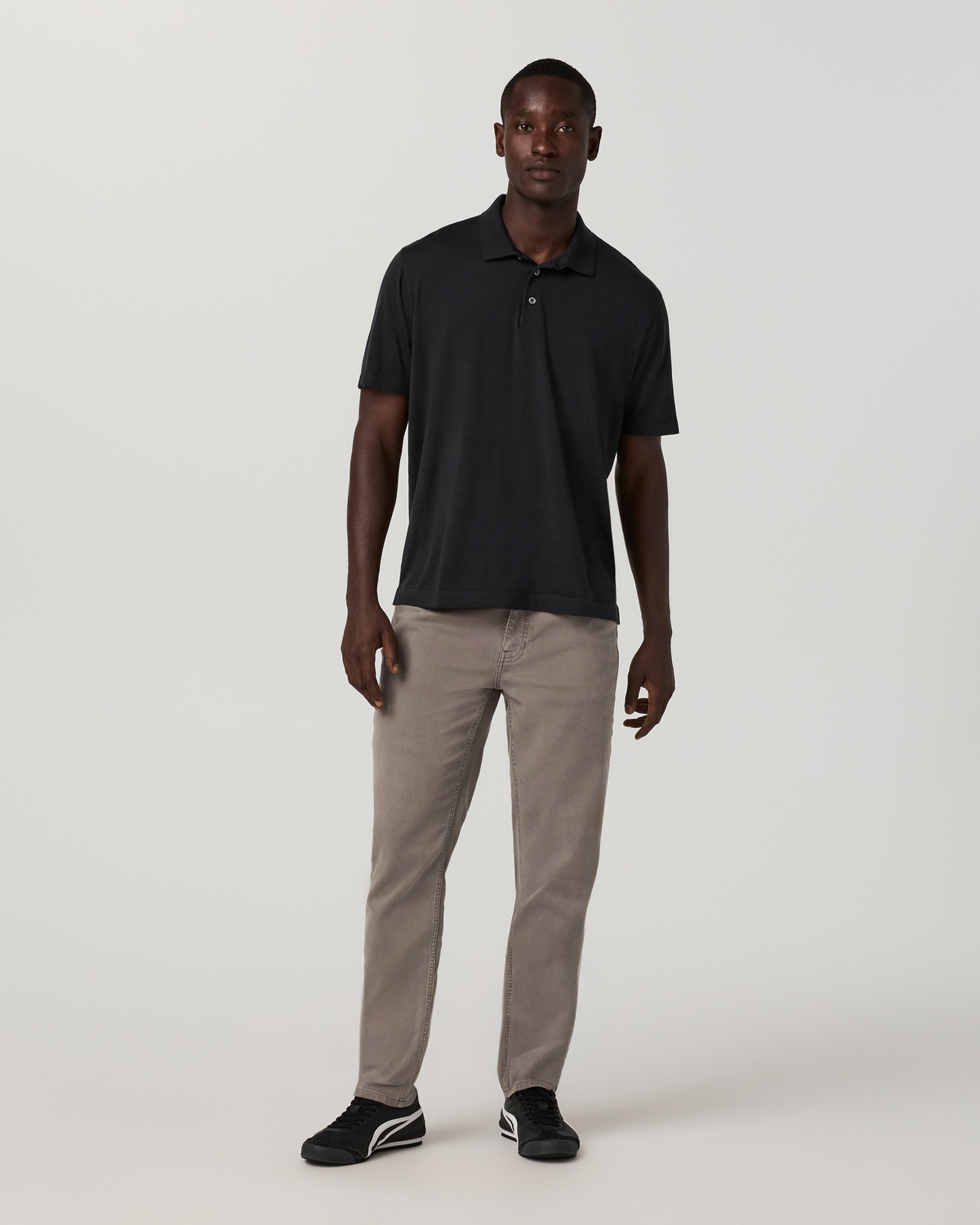 Benton Stretch Twill Pant Athletic Slim Fit 32" | Smokey Taupe