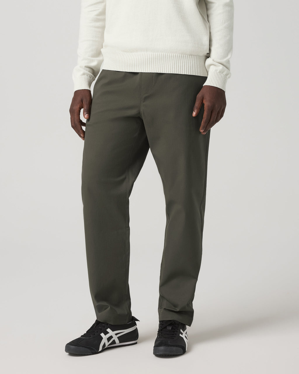 Cascade Elastic Waist Trouser Classic Fit 30" | Heather Grey