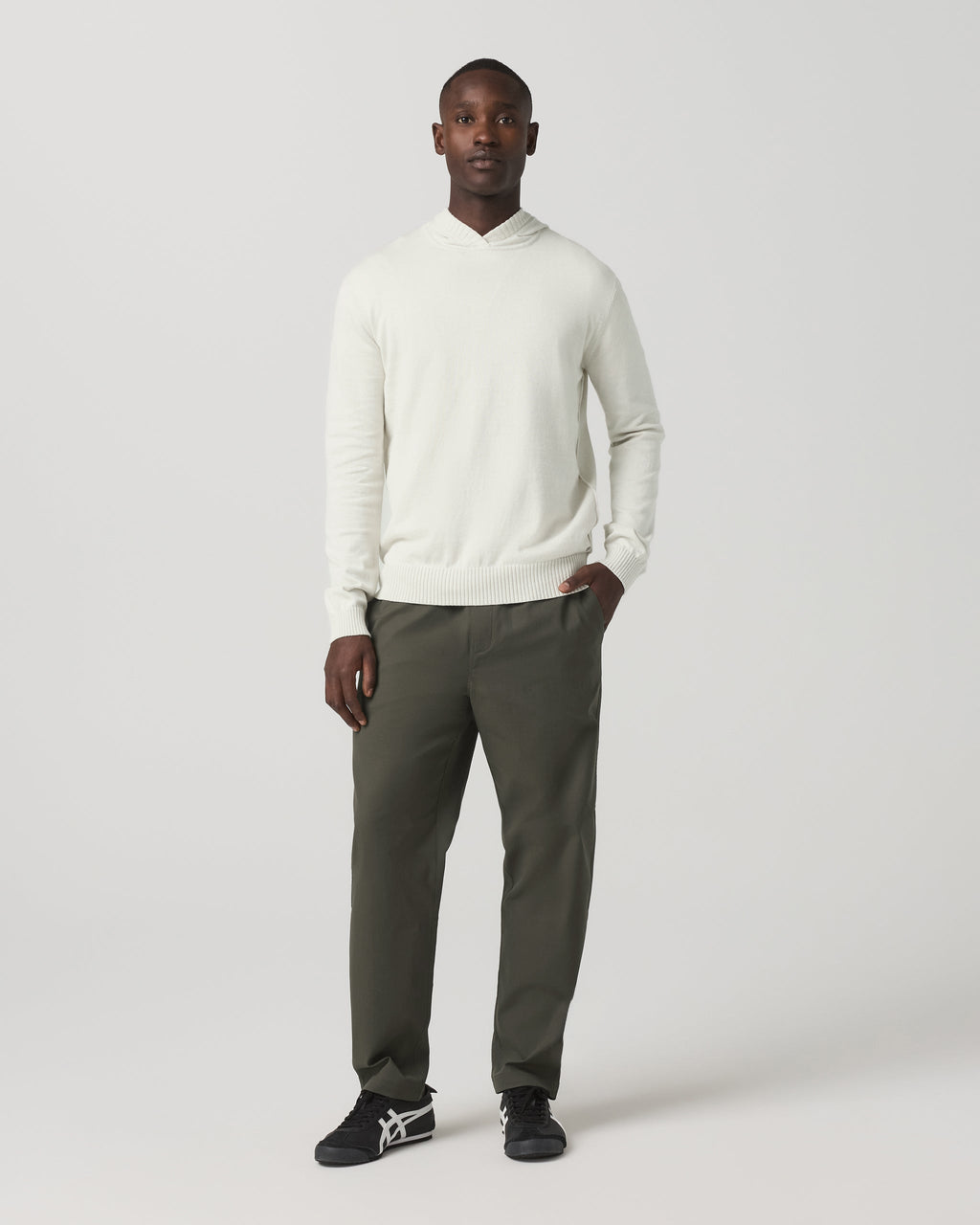 Cascade Elastic Waist Trouser Classic Fit 30" | Heather Grey