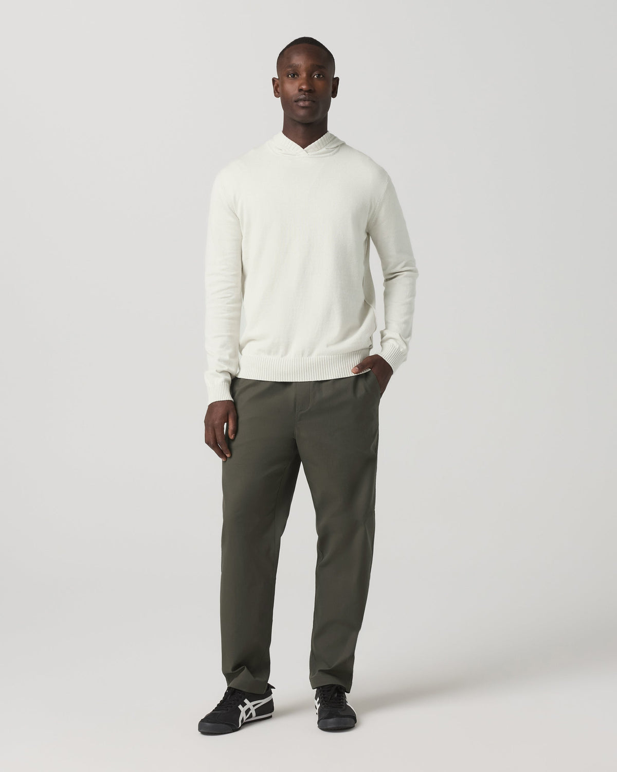 Cascade Elastic Waist Trouser Classic Fit 30" | Heather Grey