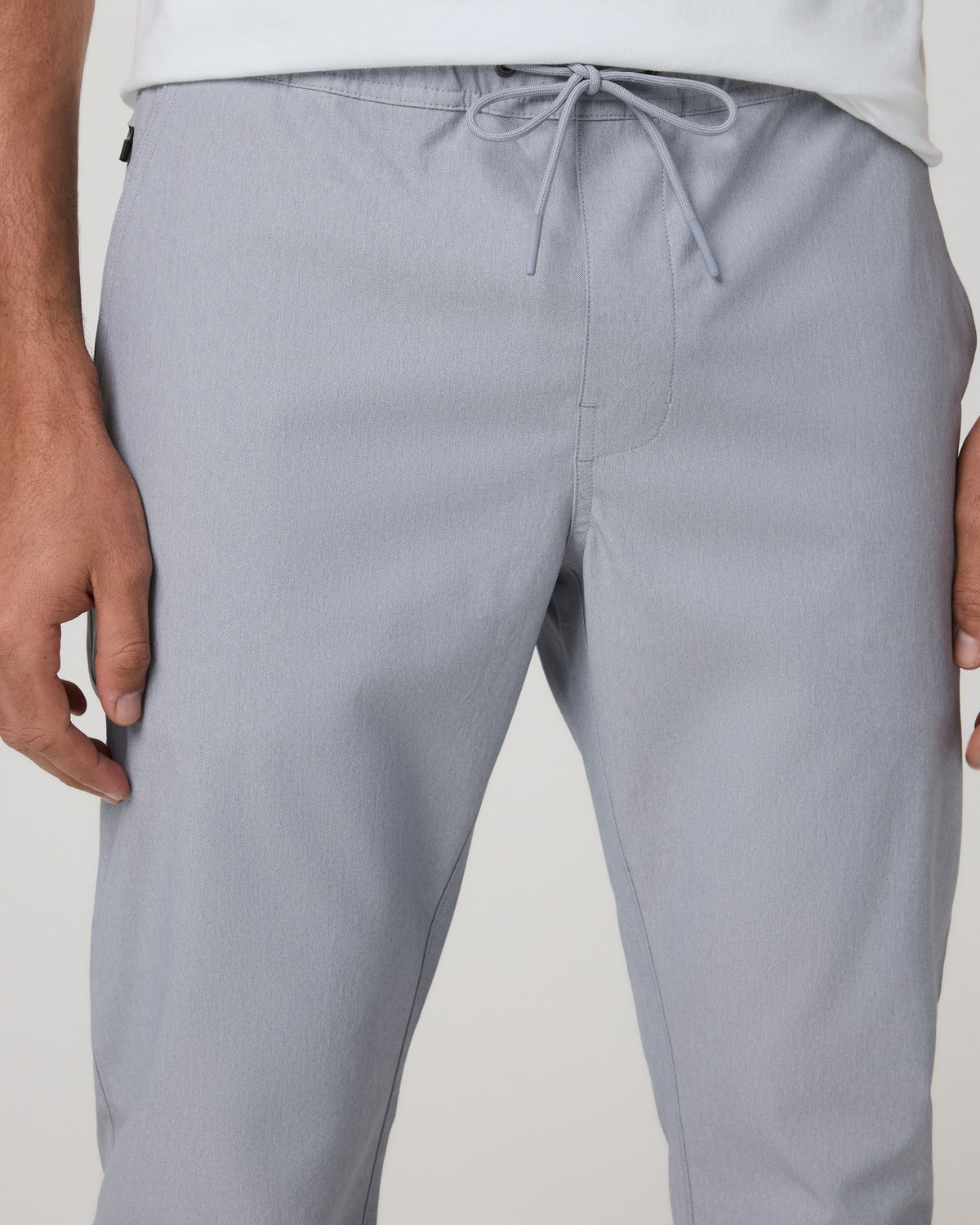 Cascade Elastic Waist Trouser Classic Fit 30" | Heather Grey
