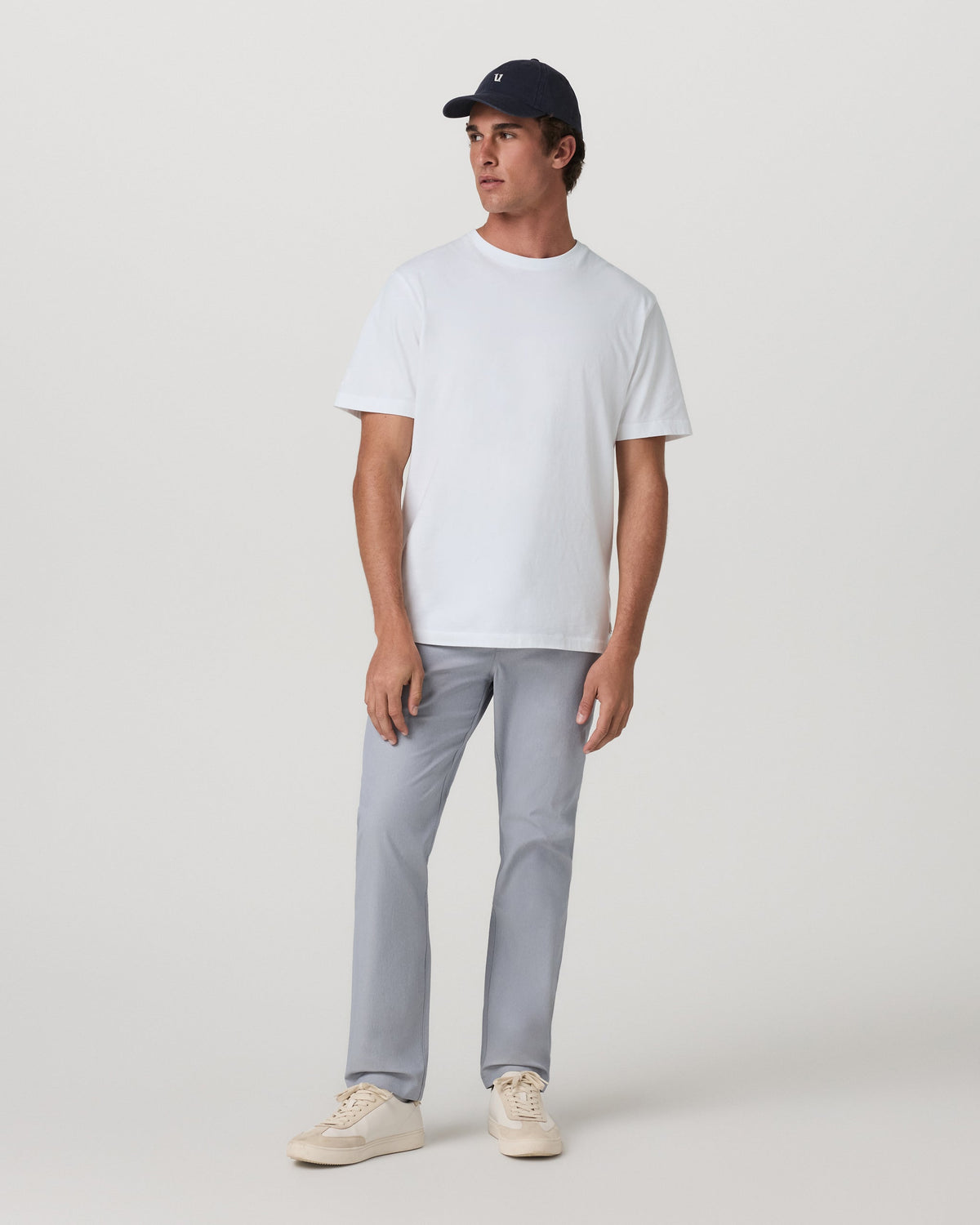 Cascade Elastic Waist Trouser Classic Fit 30" | Heather Grey