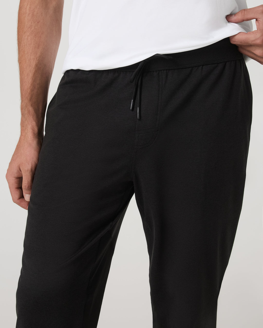 Coronado Mixed Media Sweatpant 28" | Black Heather