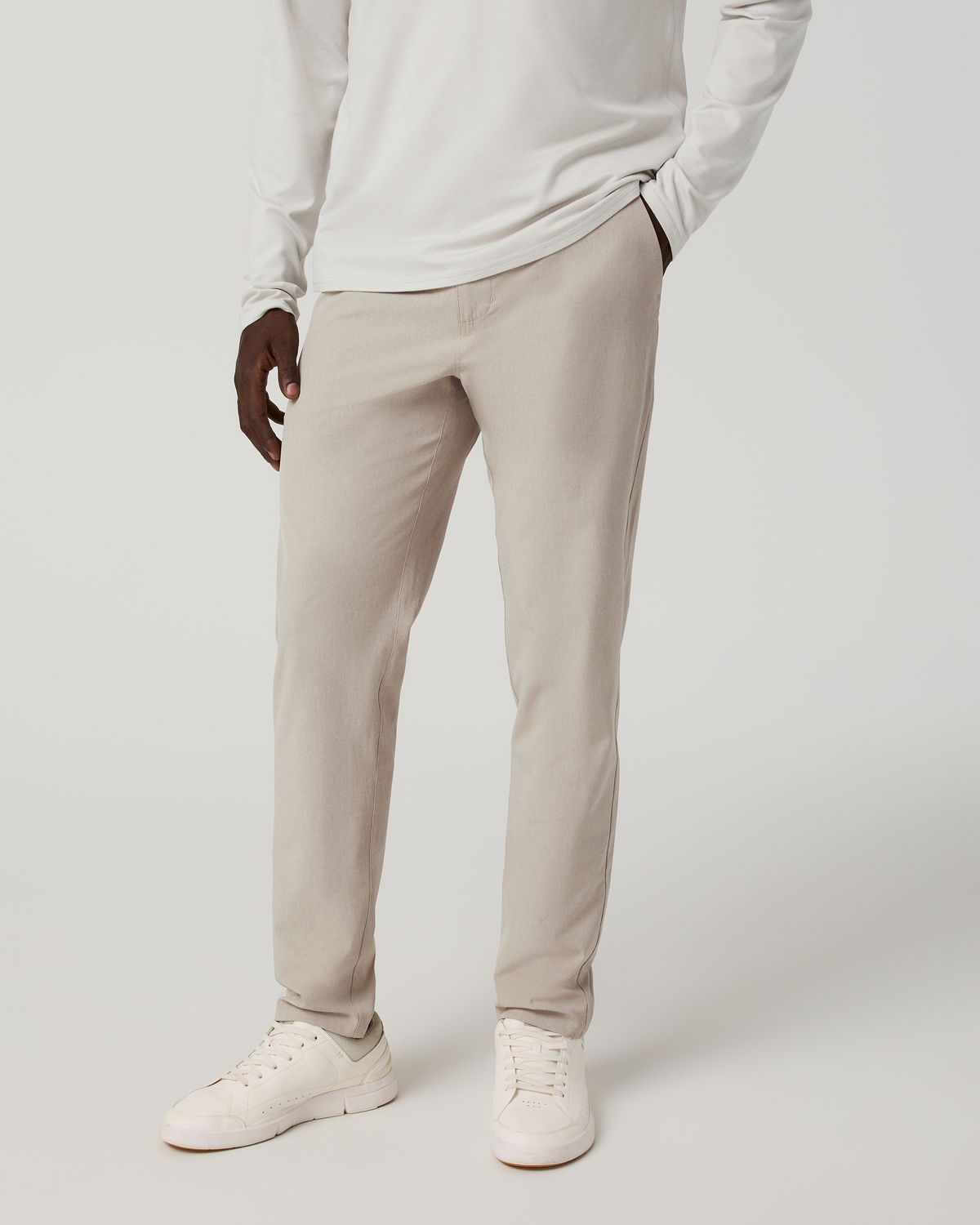 Aim Trouser Athletic Slim Fit 30” | Salt Linen Texture