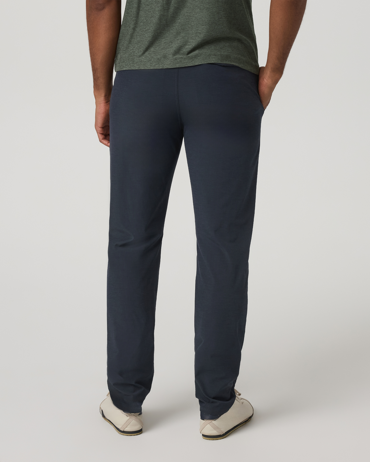 Aim Trouser Athletic Slim Fit 30" | Khaki Linen Texture