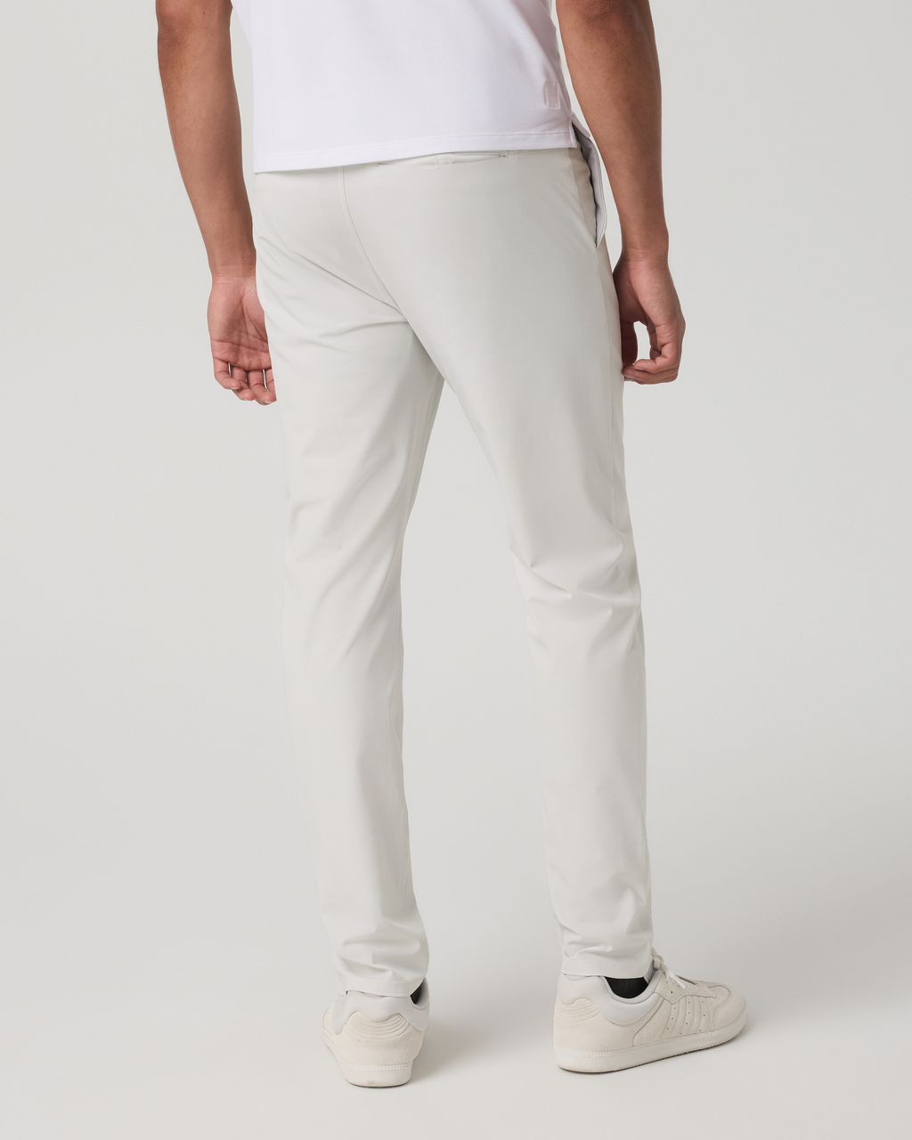 Aim Trouser Athletic Slim Fit 32" | Navy Linen Texture