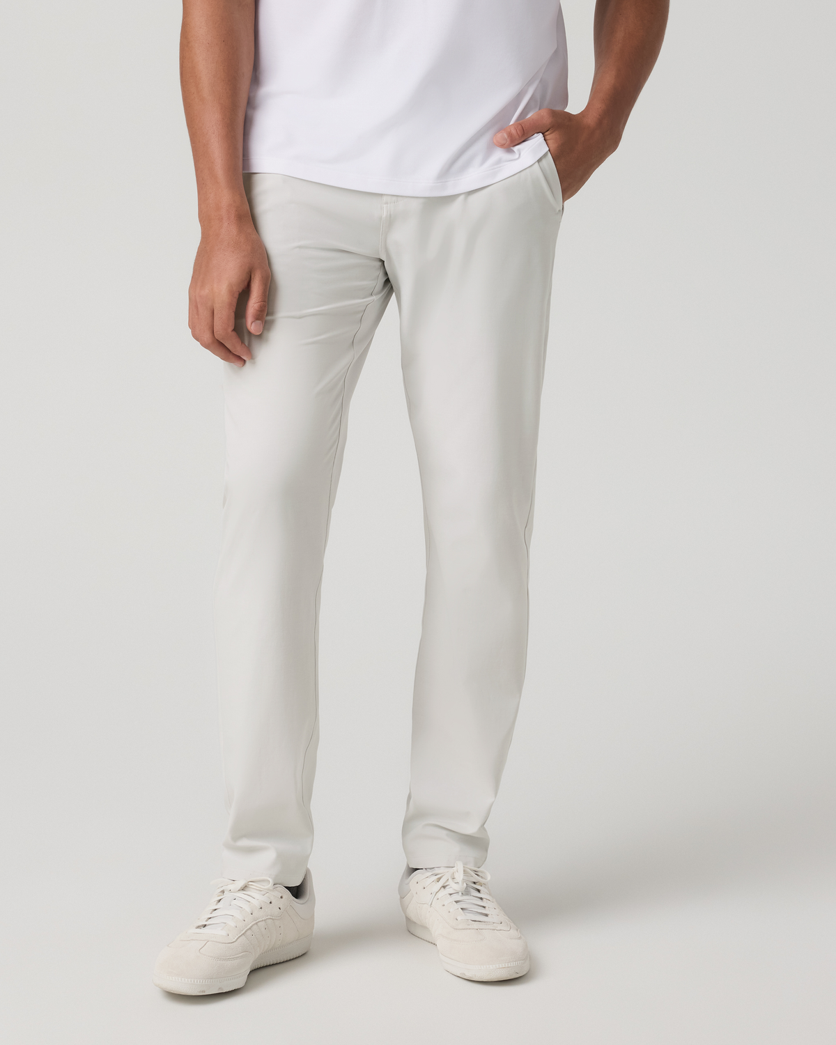 Aim Trouser Athletic Slim Fit 32" | Navy Linen Texture
