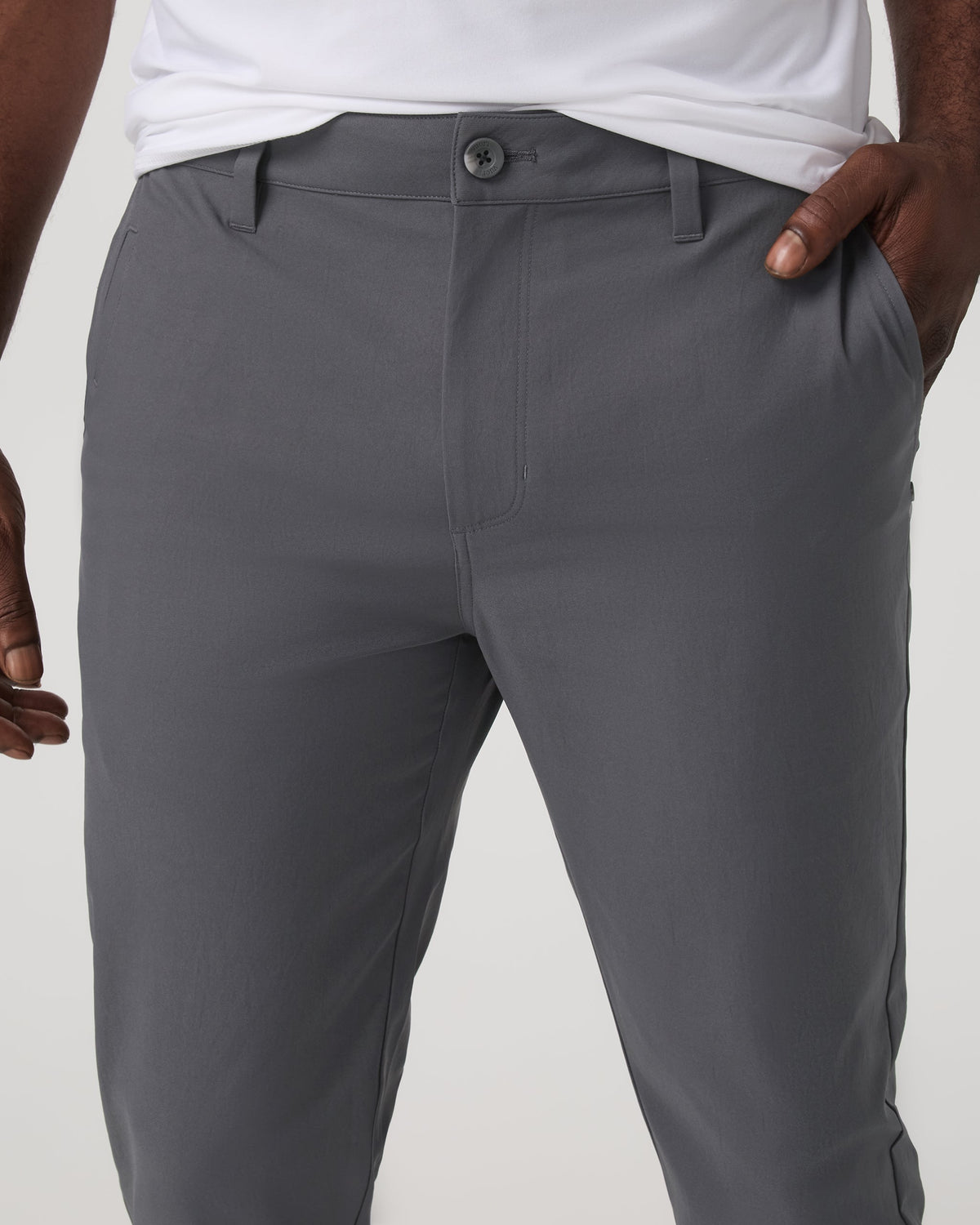 Cascade Tech Chino Pant Athletic Slim Fit 30" | Heather Grey