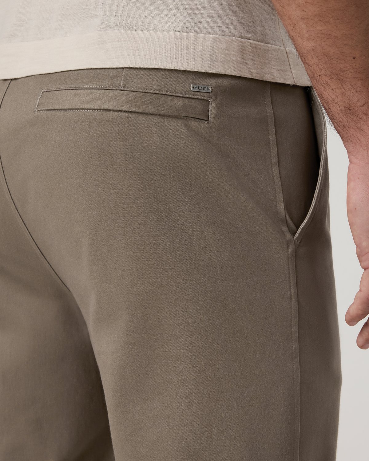 Fletcher Elastic Waist Pant Athletic Slim Fit 30" | Oatmeal