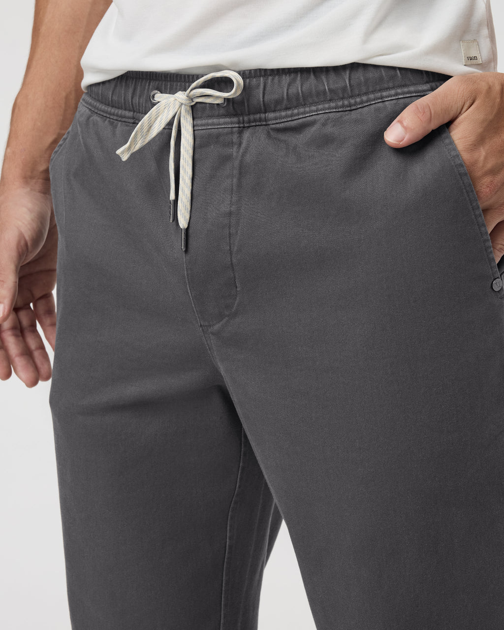 Fletcher Elastic Waist Pant Athletic Slim Fit 30" | Ocean Blue