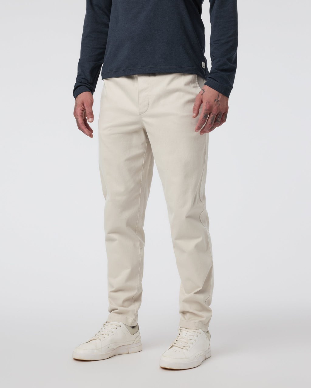 Fletcher Elastic Waist Pant Athletic Slim Fit 30" | Ocean Blue