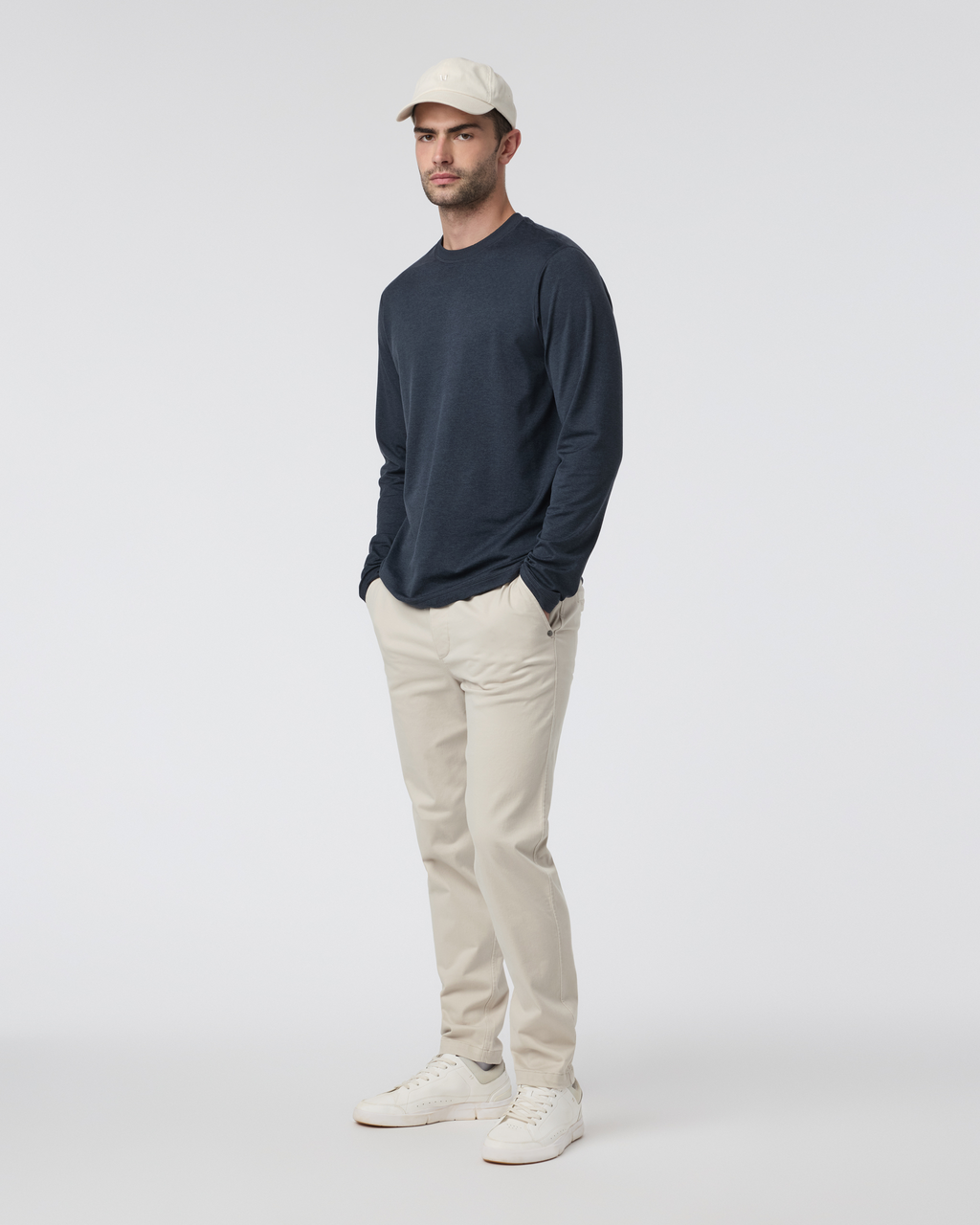 Fletcher Elastic Waist Pant Athletic Slim Fit 30" | Ocean Blue