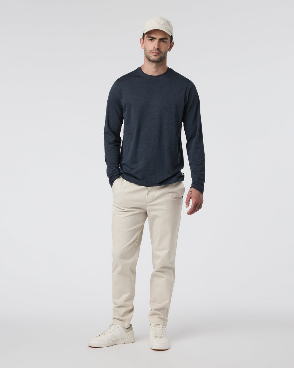 Fletcher Elastic Waist Pant Athletic Slim Fit 30" | Ocean Blue