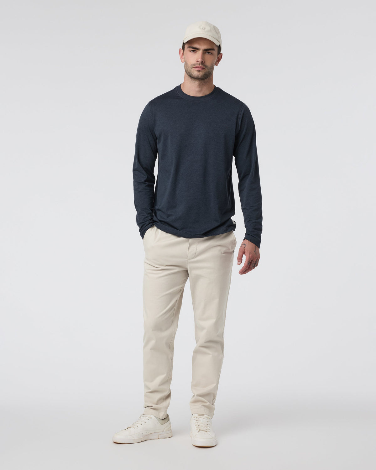 Fletcher Elastic Waist Pant Athletic Slim Fit 30" | Ocean Blue