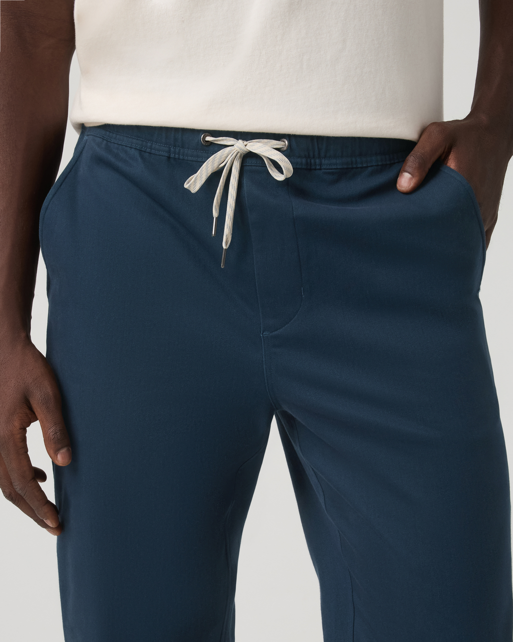 Fletcher Elastic Waist Pant Athletic Slim Fit 30" | Oatmeal