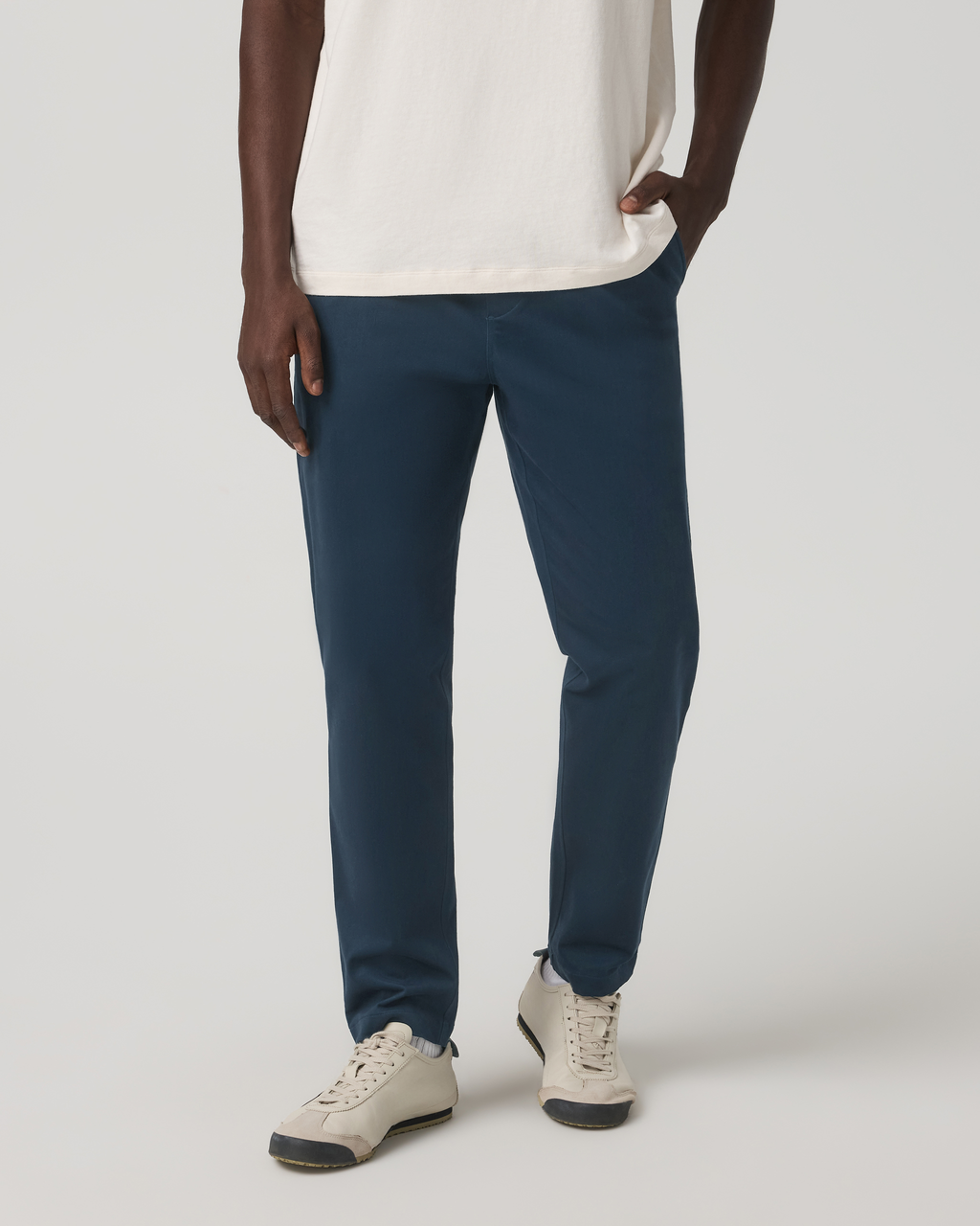 Fletcher Elastic Waist Pant Athletic Slim Fit 30" | Oatmeal
