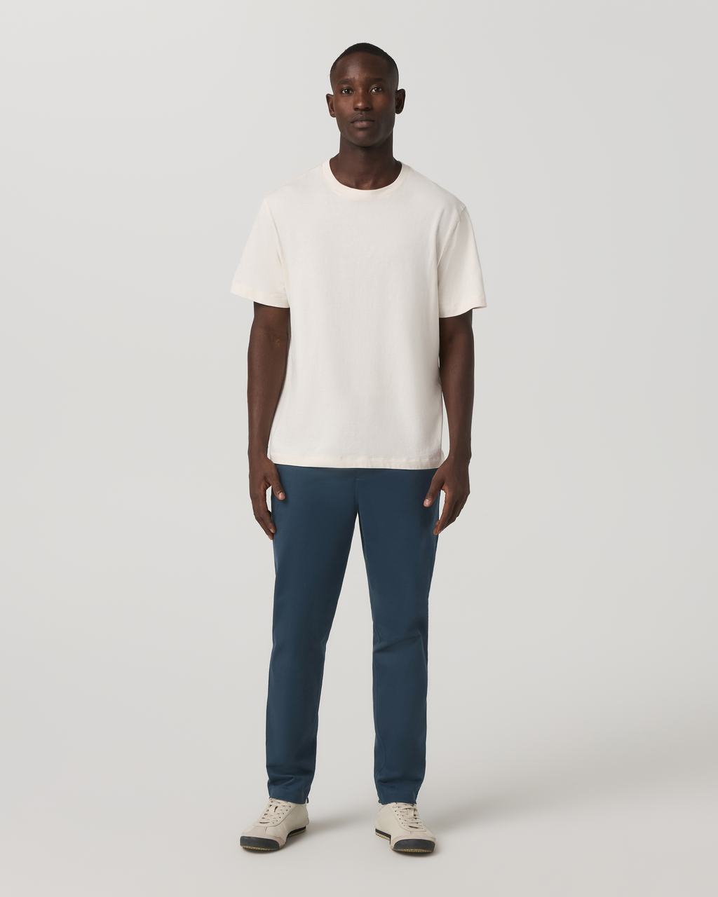 Fletcher Elastic Waist Pant Athletic Slim Fit 30" | Oatmeal