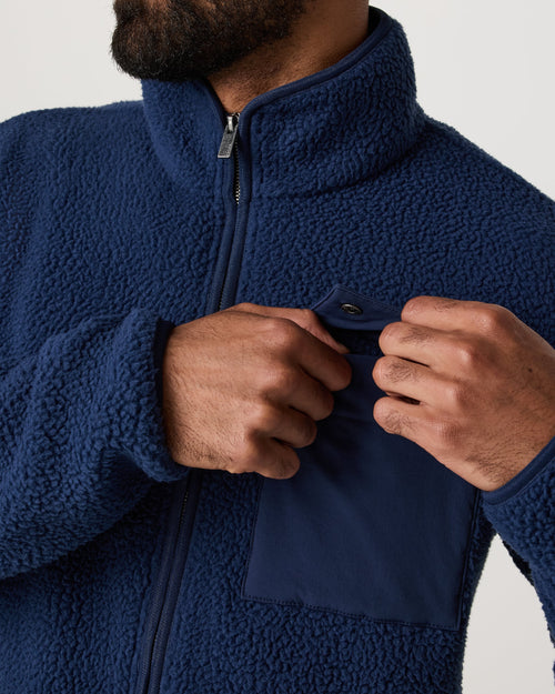 Alpine Fleece Full Zip | Blue Coast