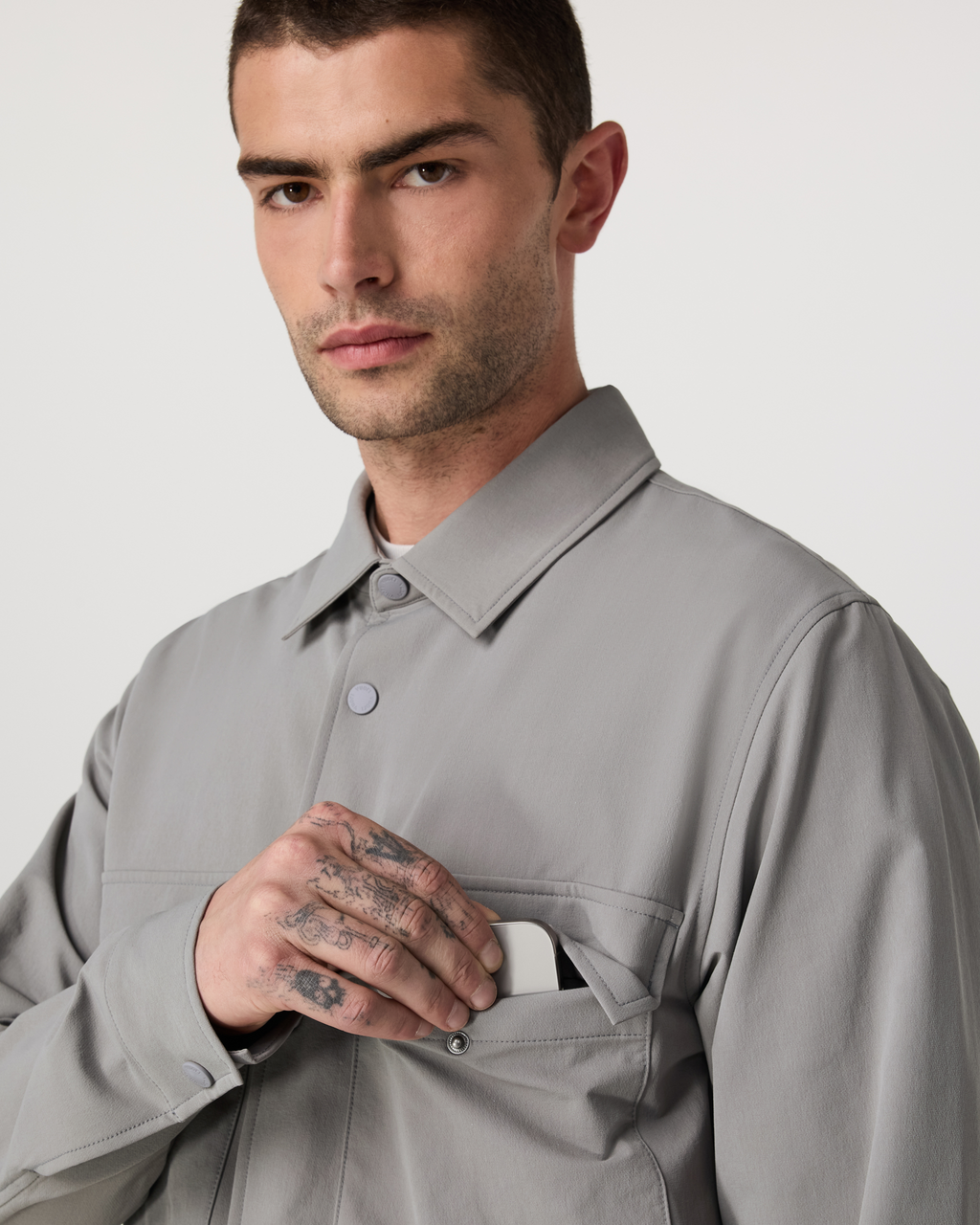 Lawson Tech Shirt Jacket | Shiitake