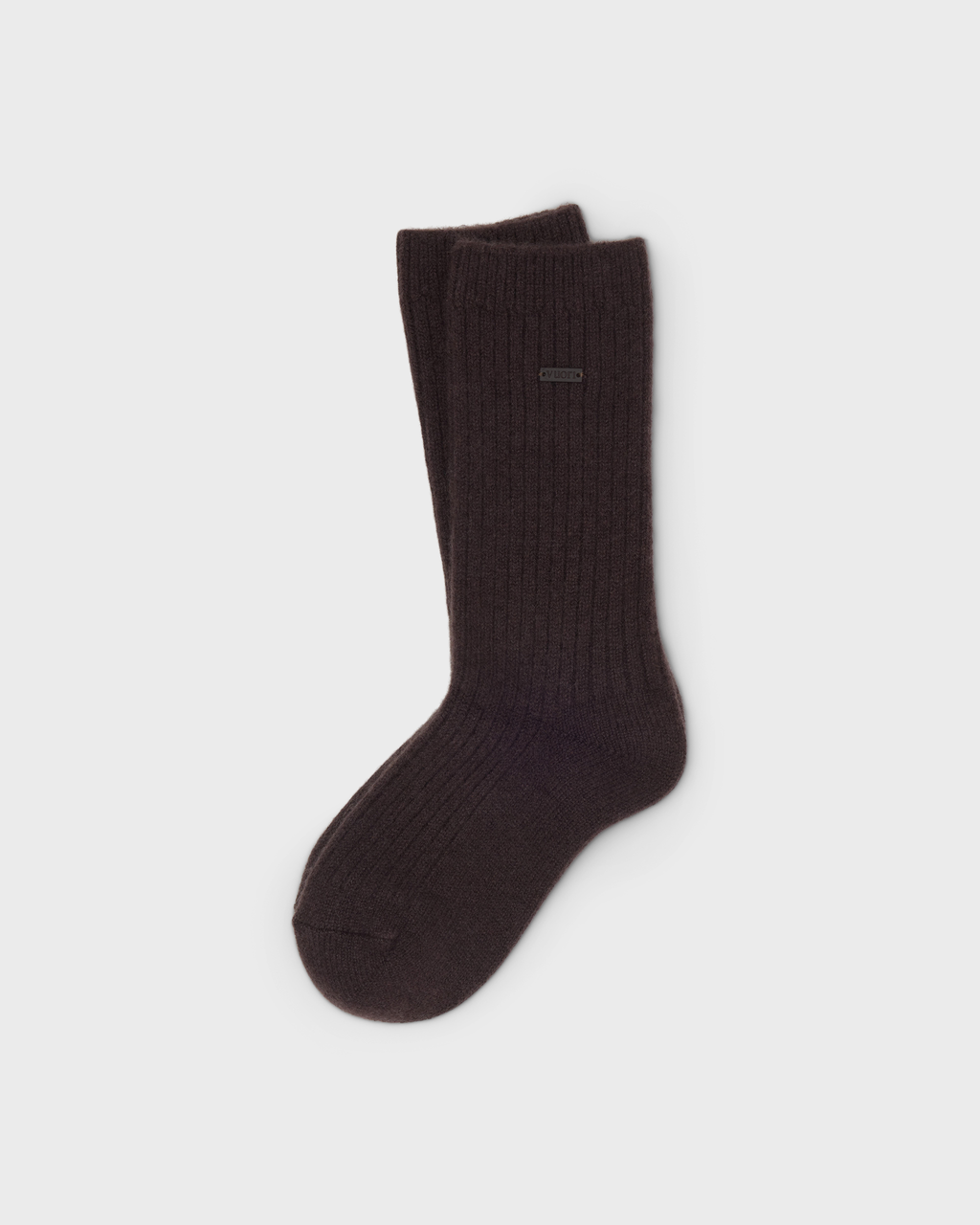 Cashmere Crew Sock | Pale Grey Heather