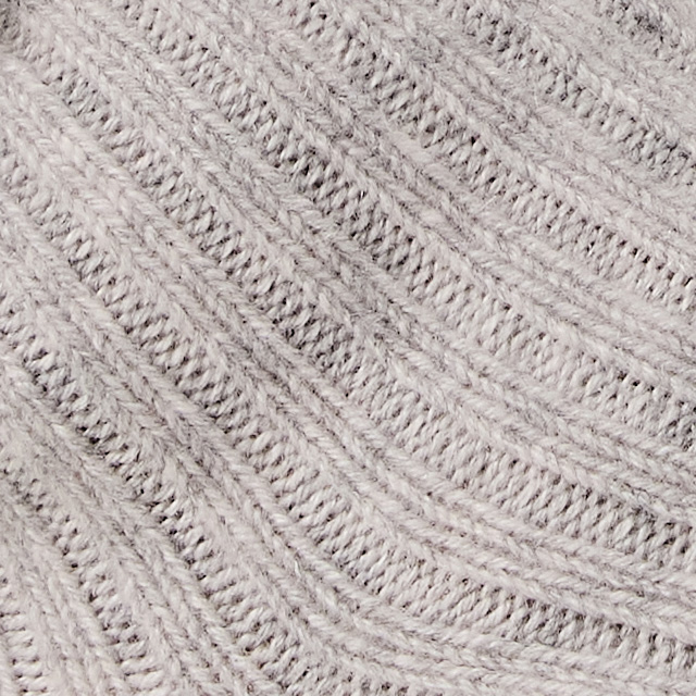 Cashmere Crew Sock | Pale Grey Heather