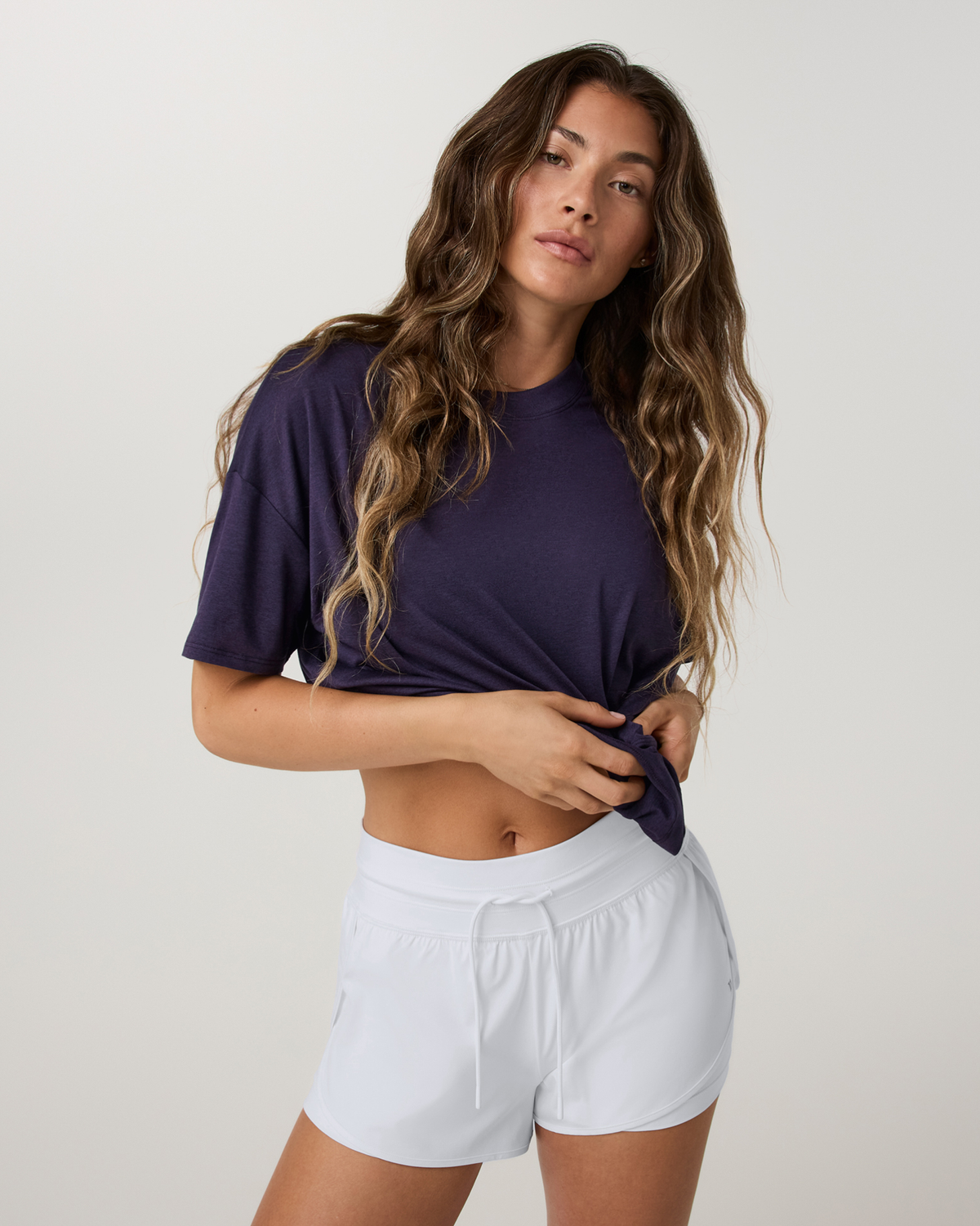 Energy Tee Long | Velvet Violet Heather