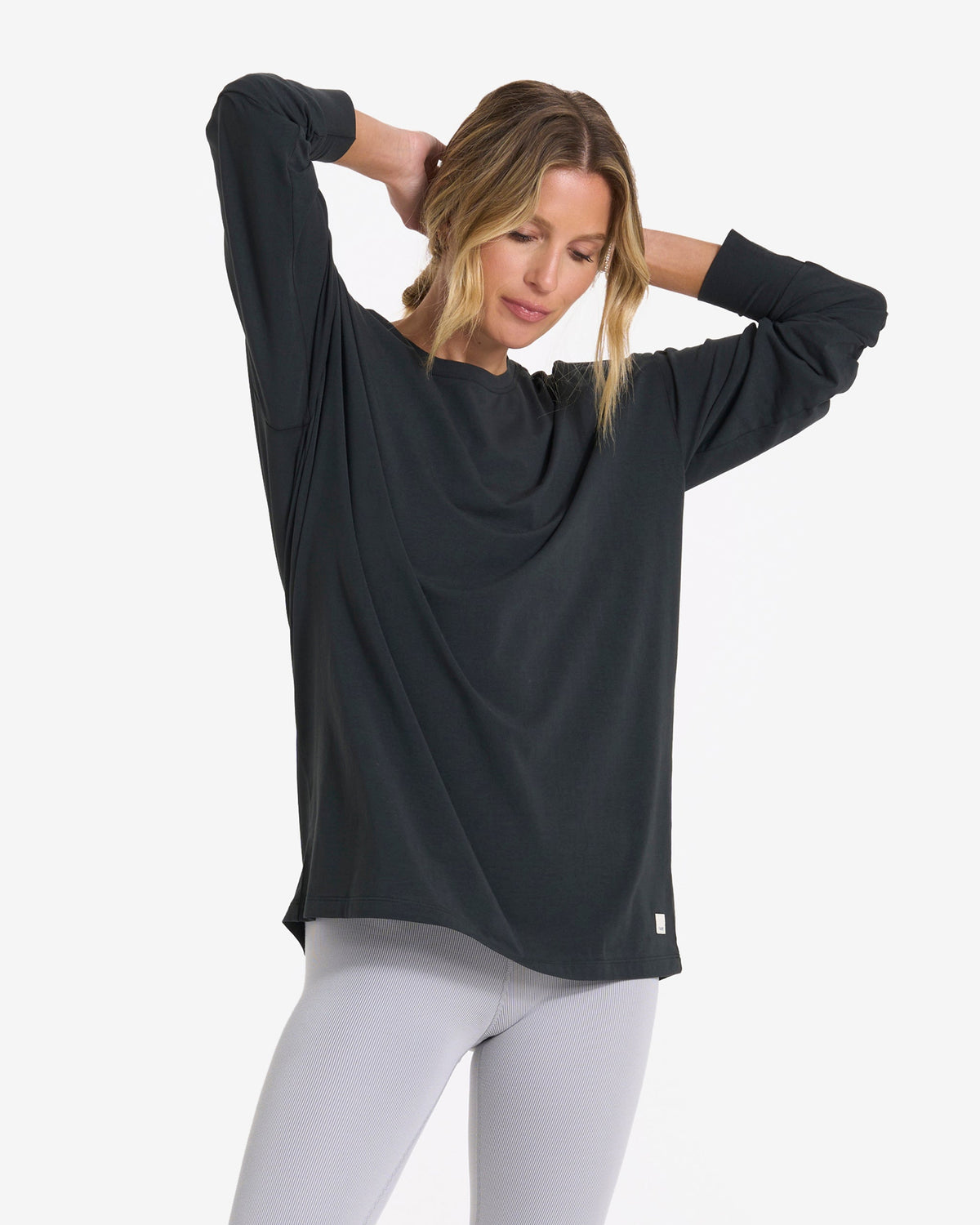Long Sleeve Feather Tee | French Roast