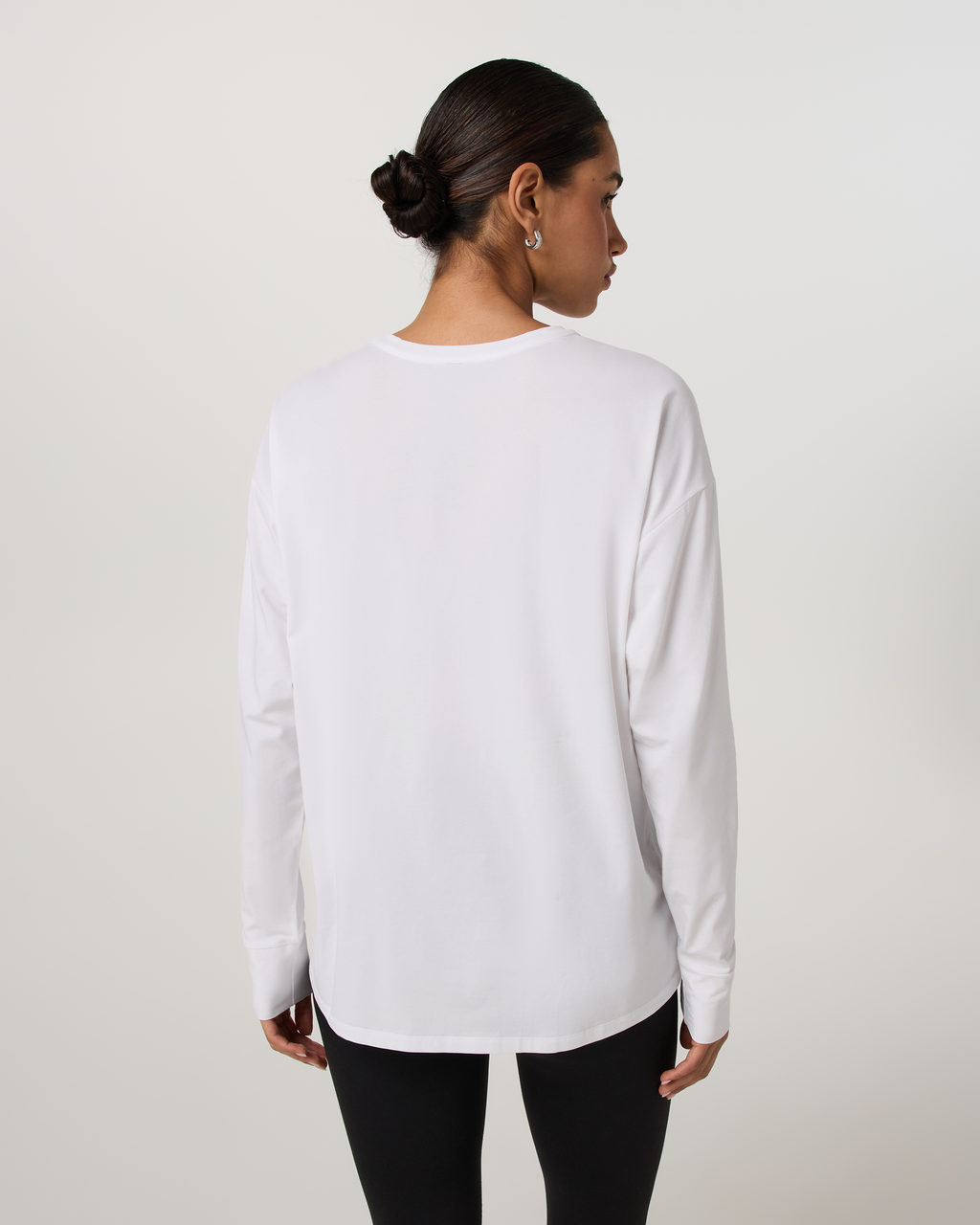 Long Sleeve Feather Tee | French Roast